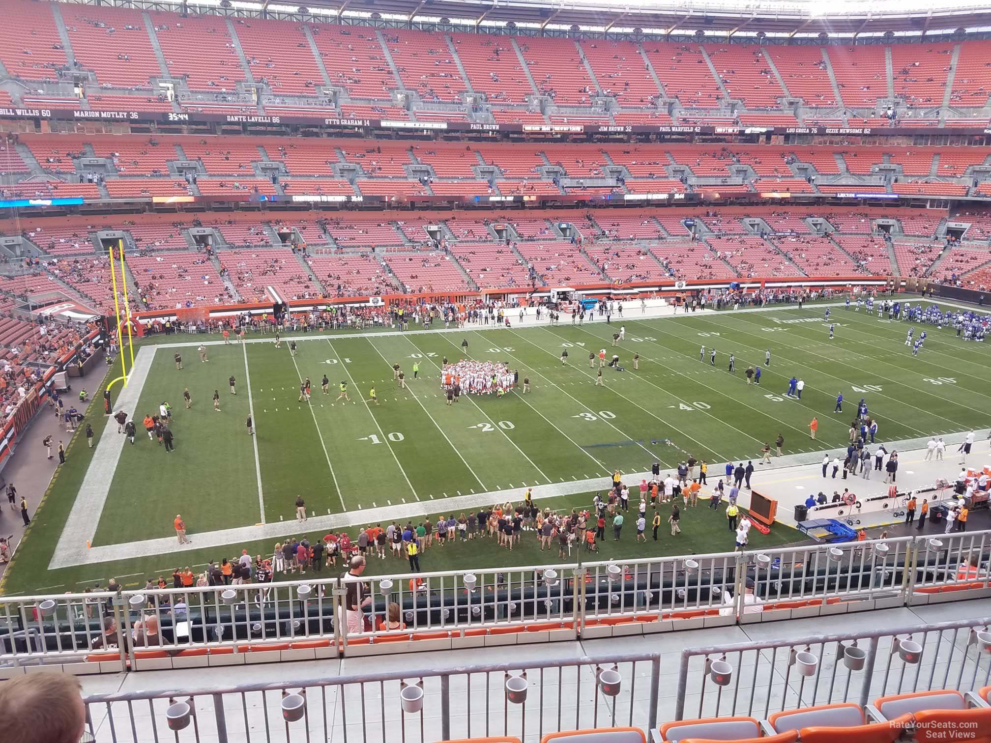 Club Level at Cleveland Browns Stadium during the Browns/Steelers