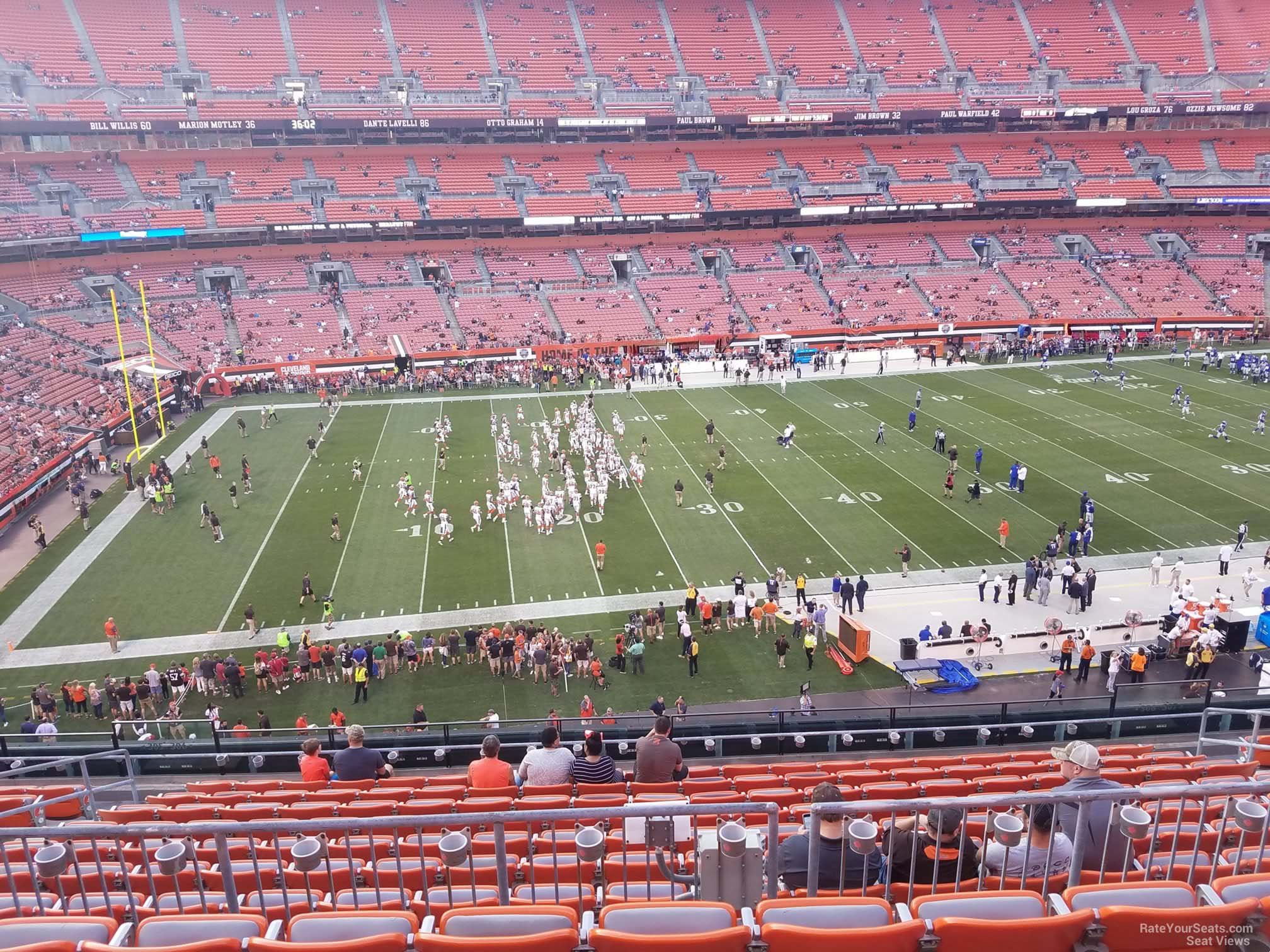 section 306, row 14 seat view  for football - huntington bank field