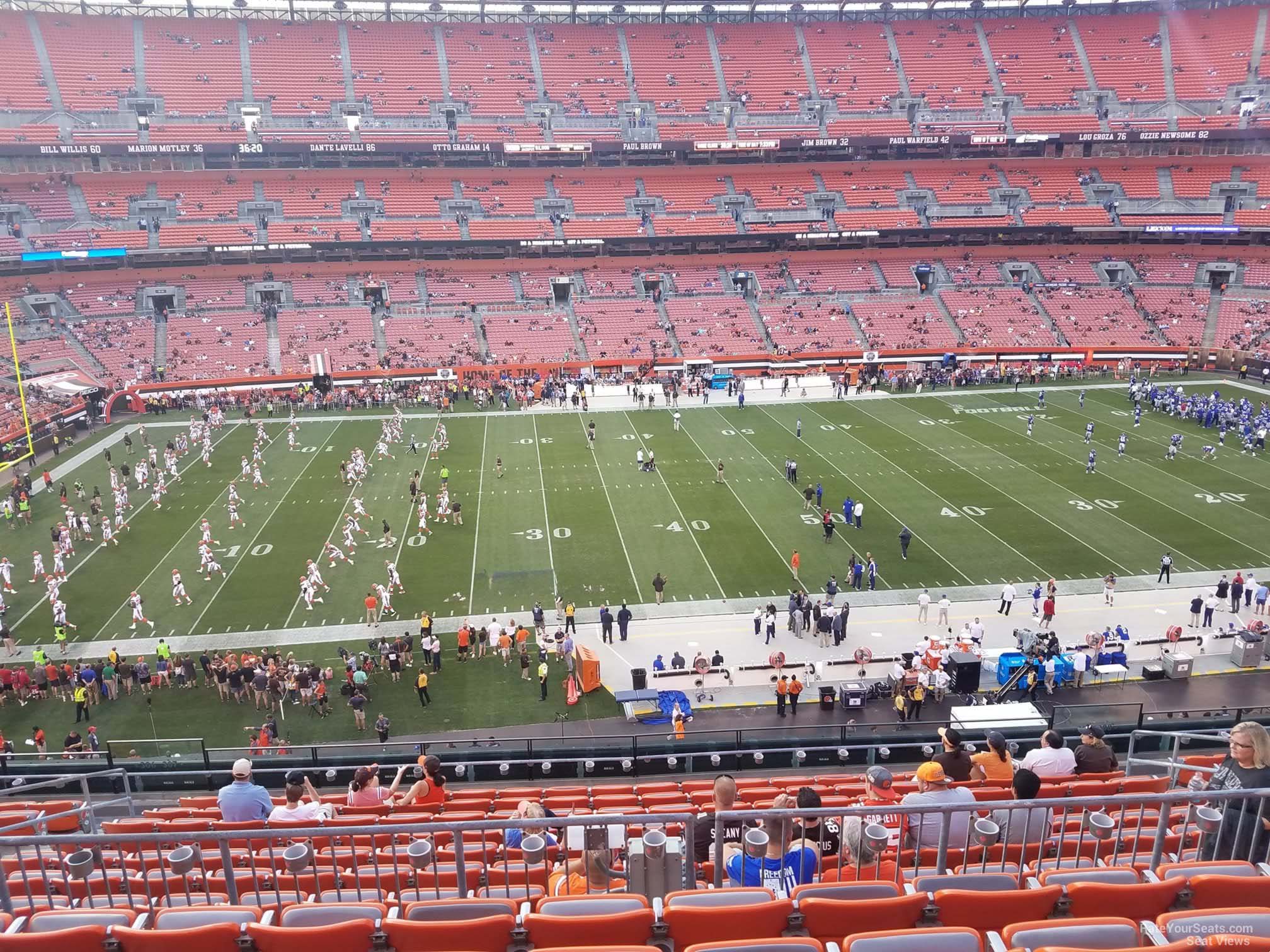 section 307, row 14 seat view  - cleveland browns stadium