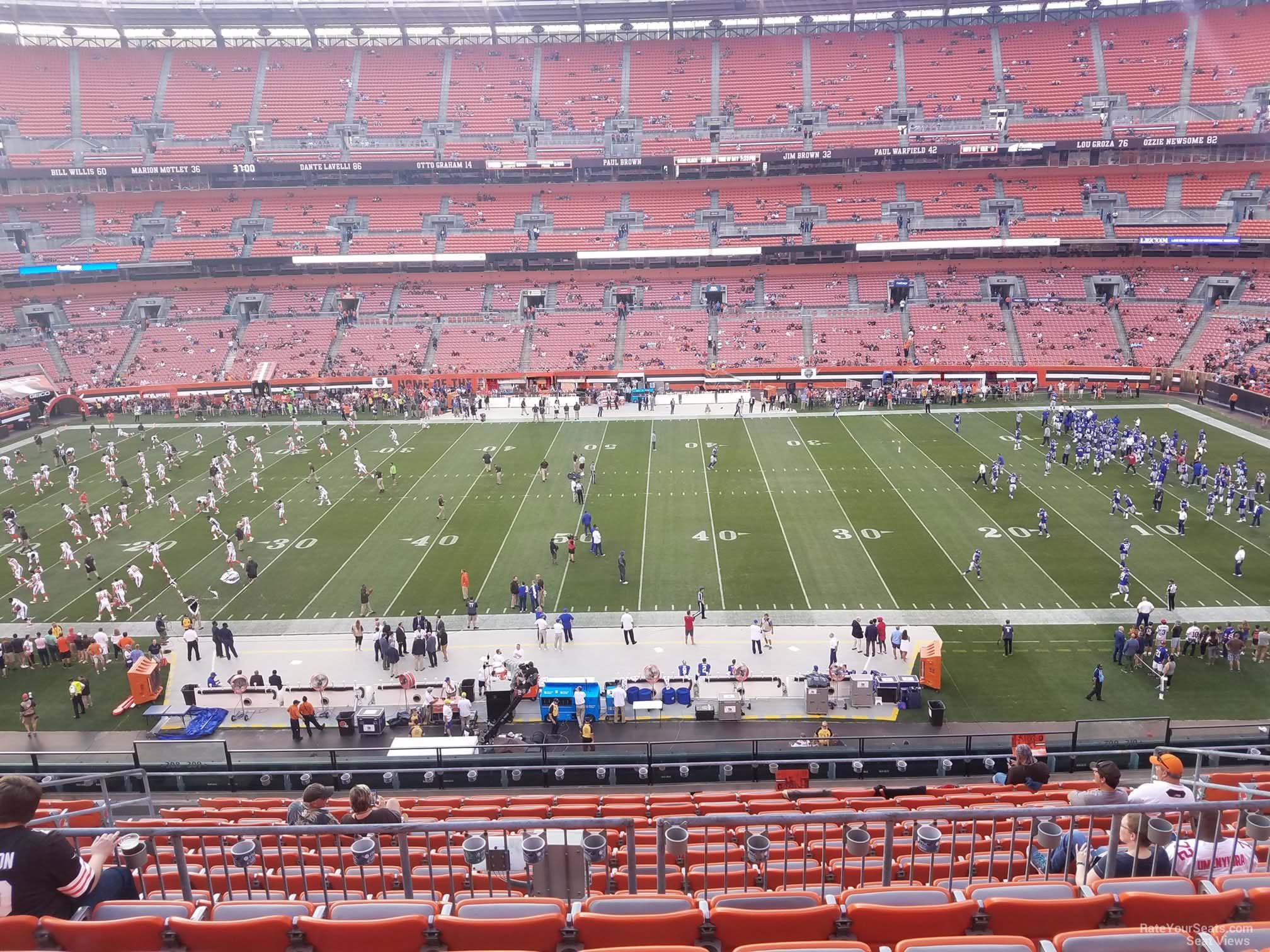section 309, row 14 seat view  for football - huntington bank field