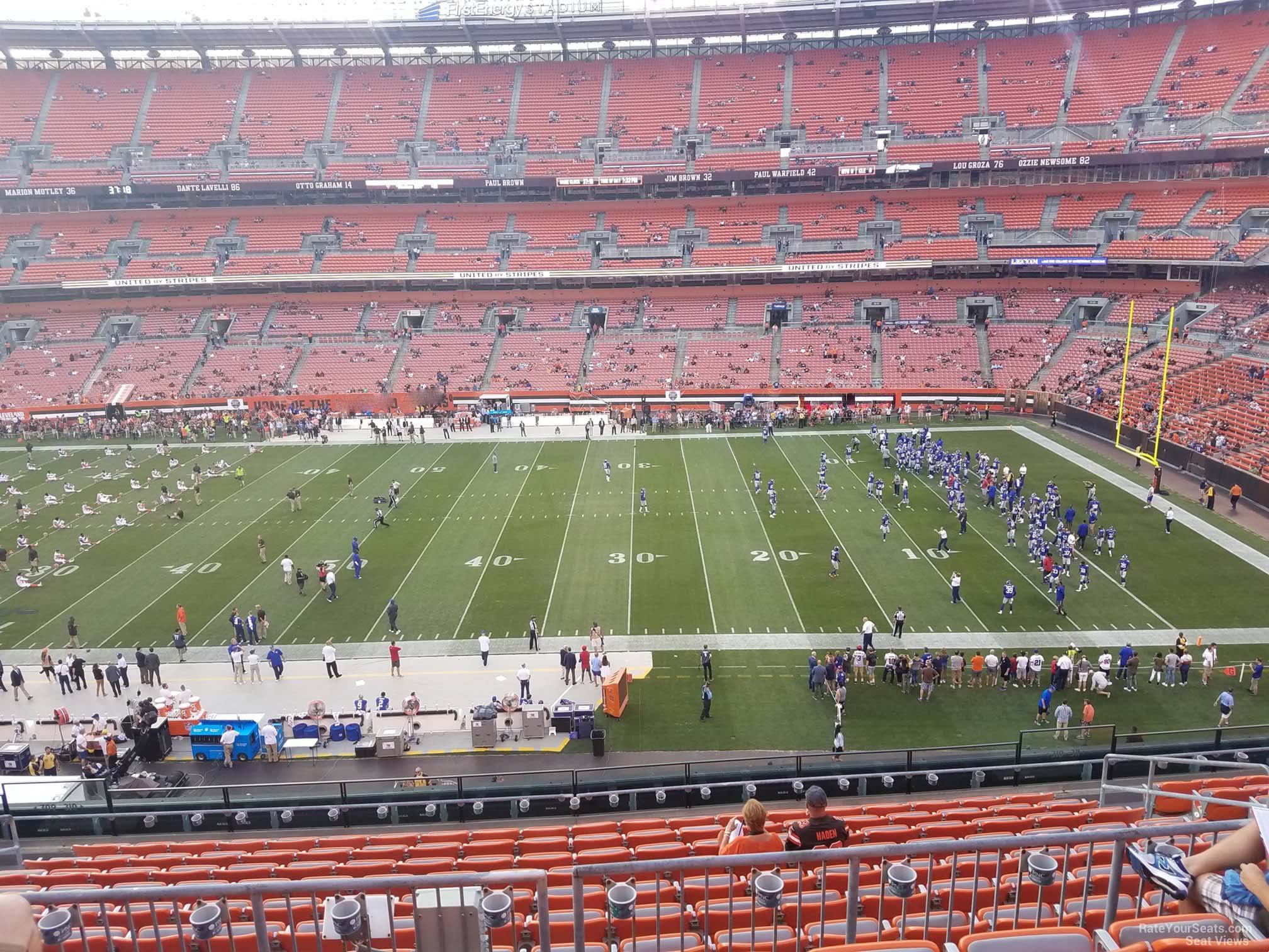 section 310, row 14 seat view  for football - huntington bank field
