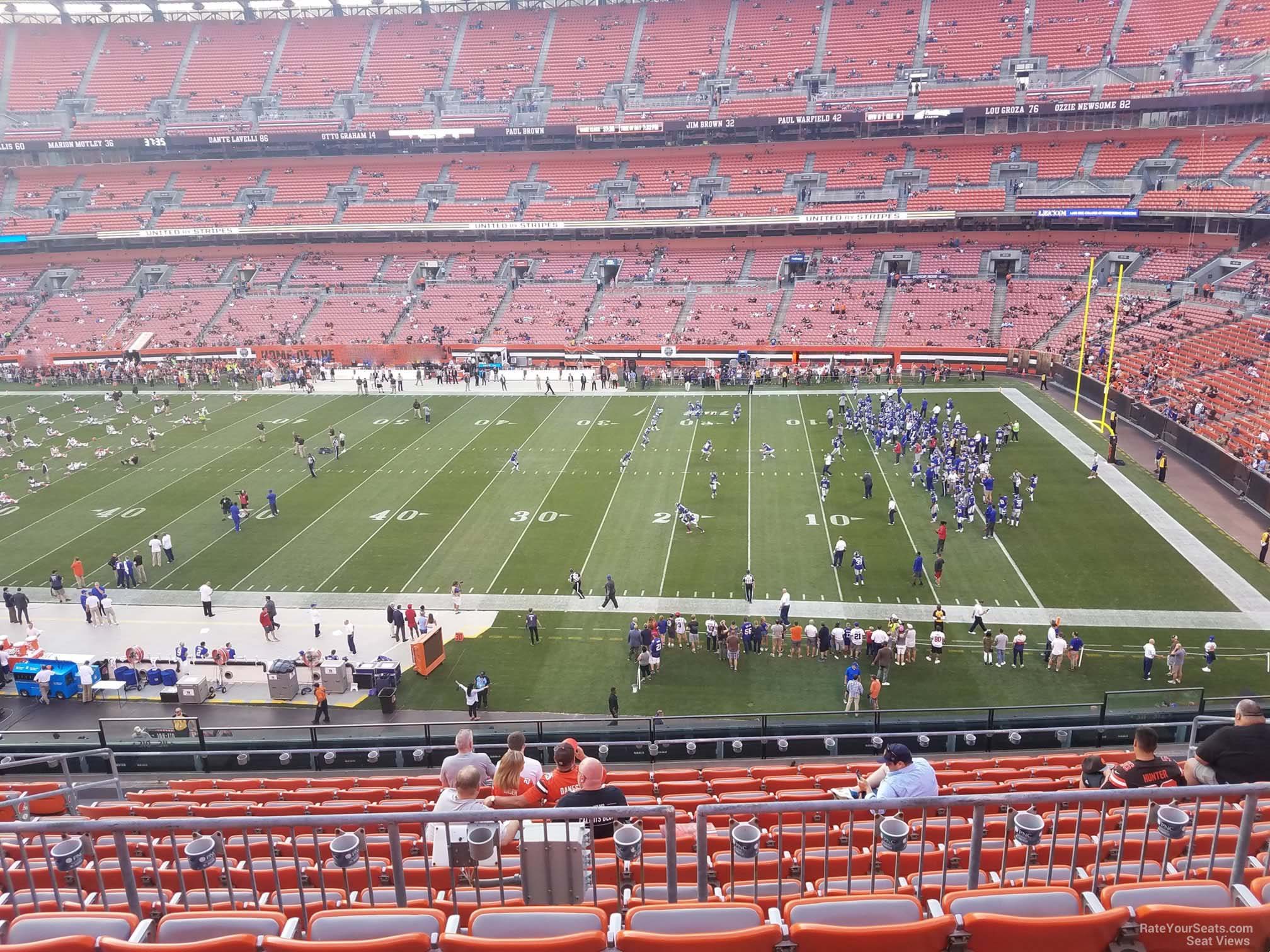 section 311, row 14 seat view  - cleveland browns stadium