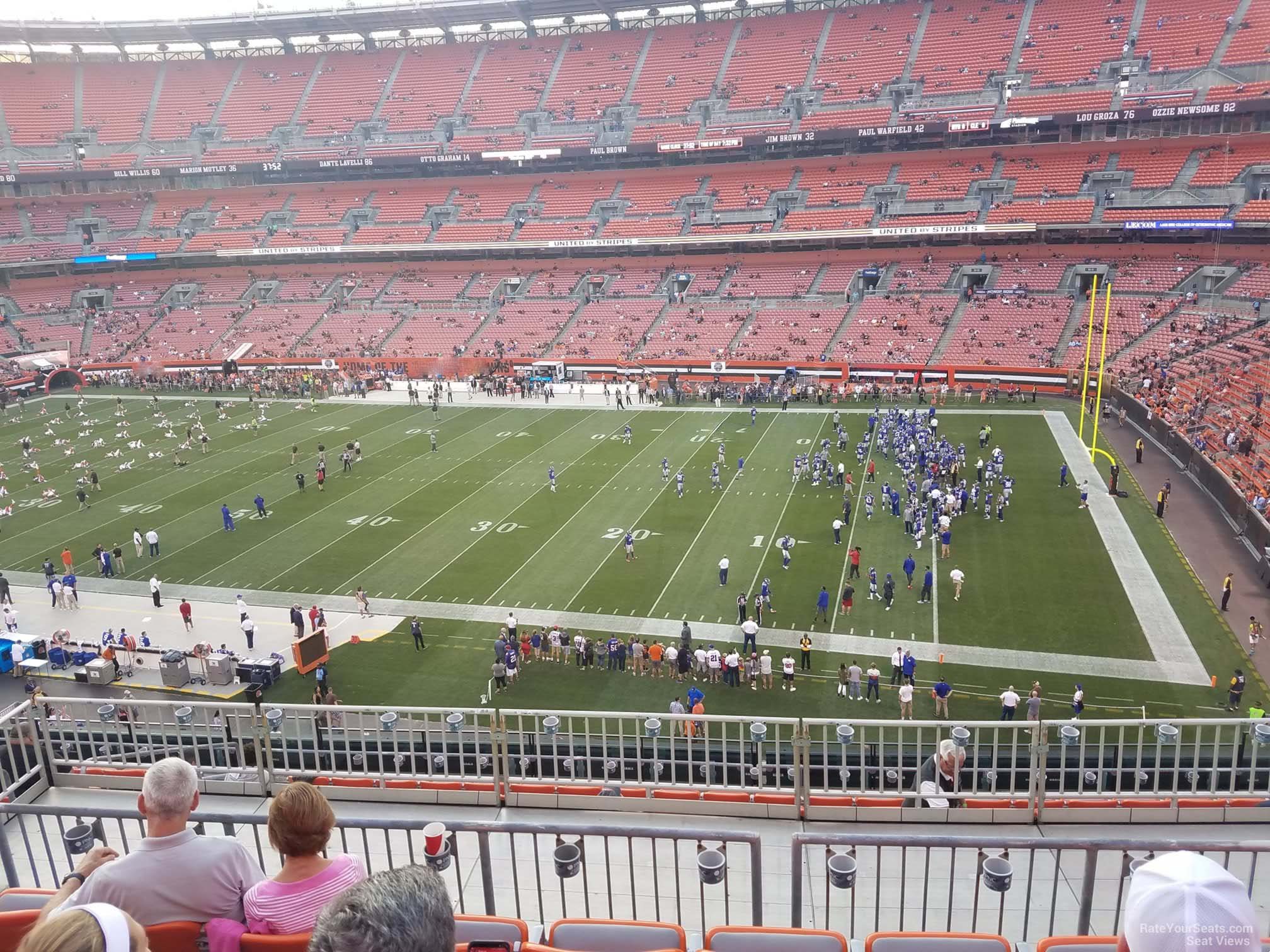 section 312, row 14 seat view  for football - huntington bank field