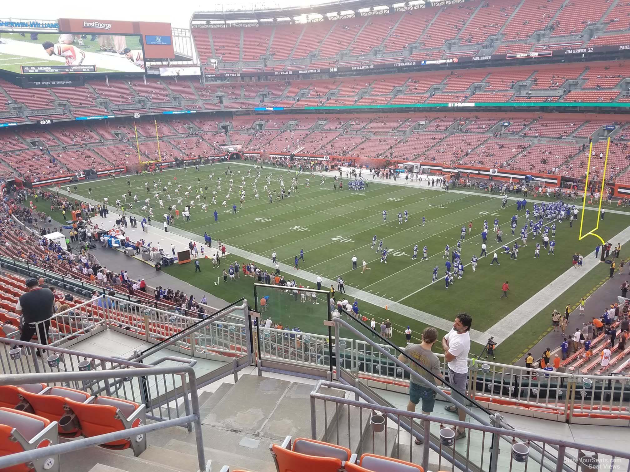 section 315, row 14 seat view  - cleveland browns stadium