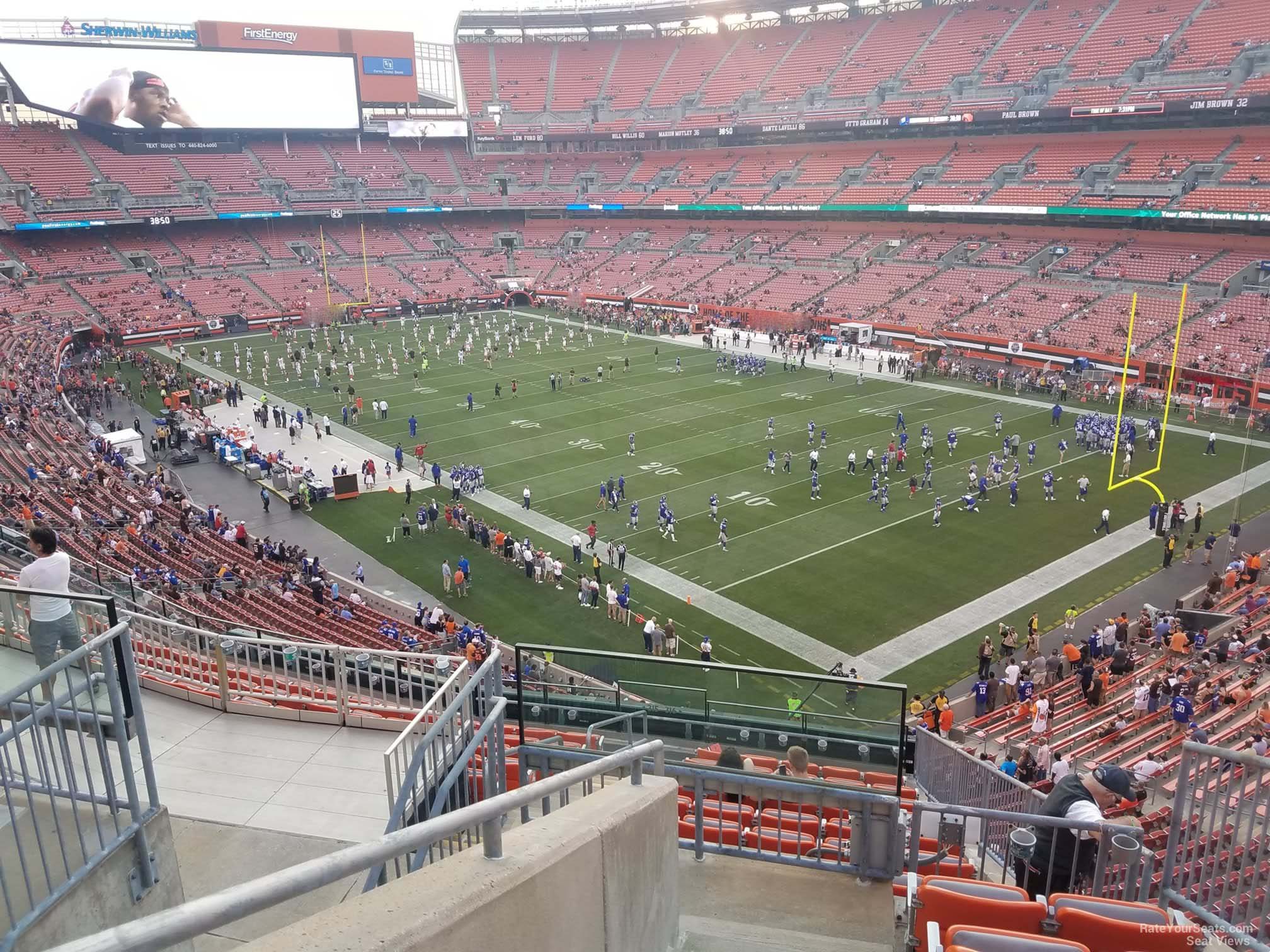section 316, row 14 seat view  - cleveland browns stadium