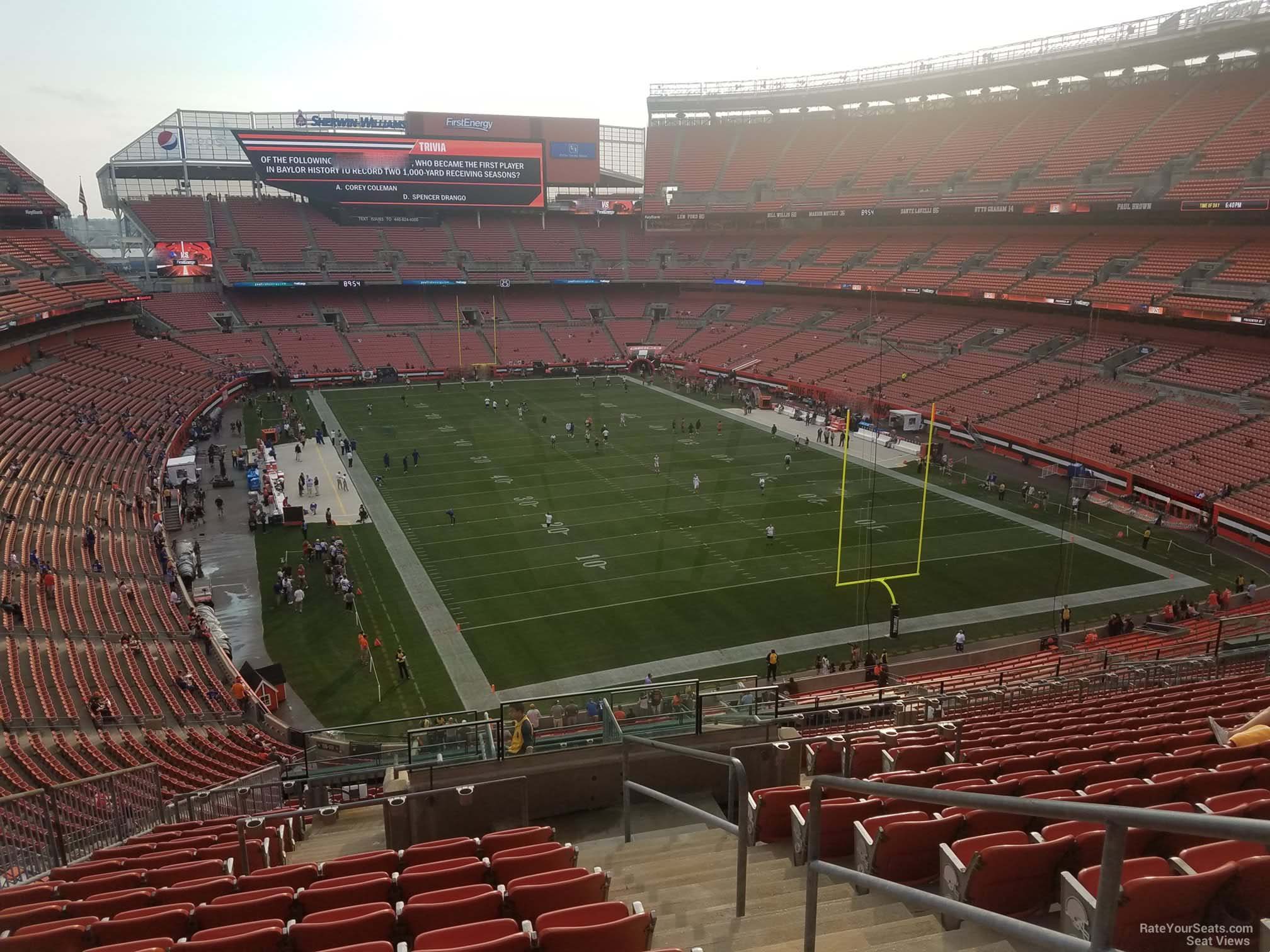 section 317, row 20 seat view  - cleveland browns stadium