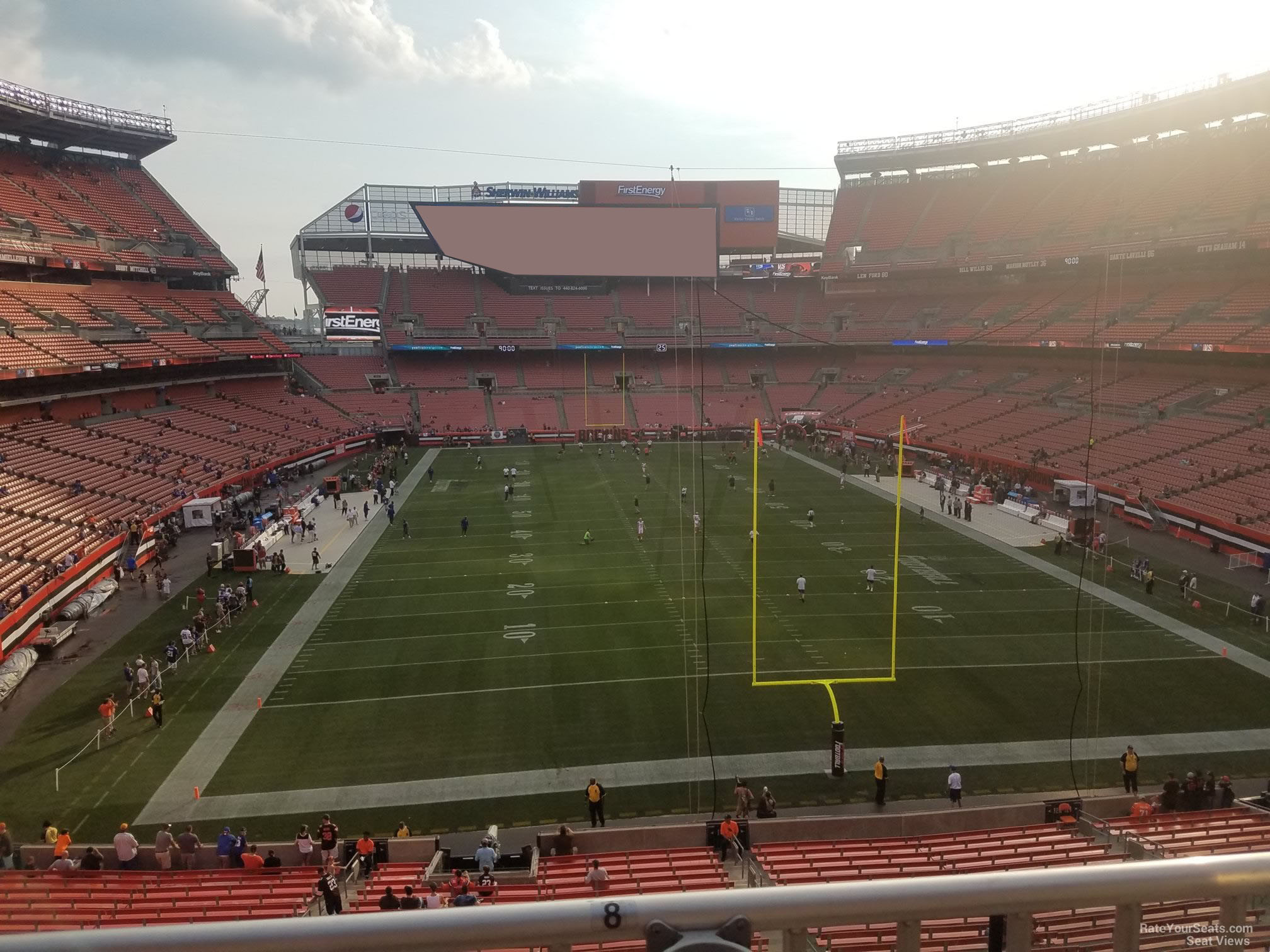 section 319, row 6 seat view  for football - huntington bank field