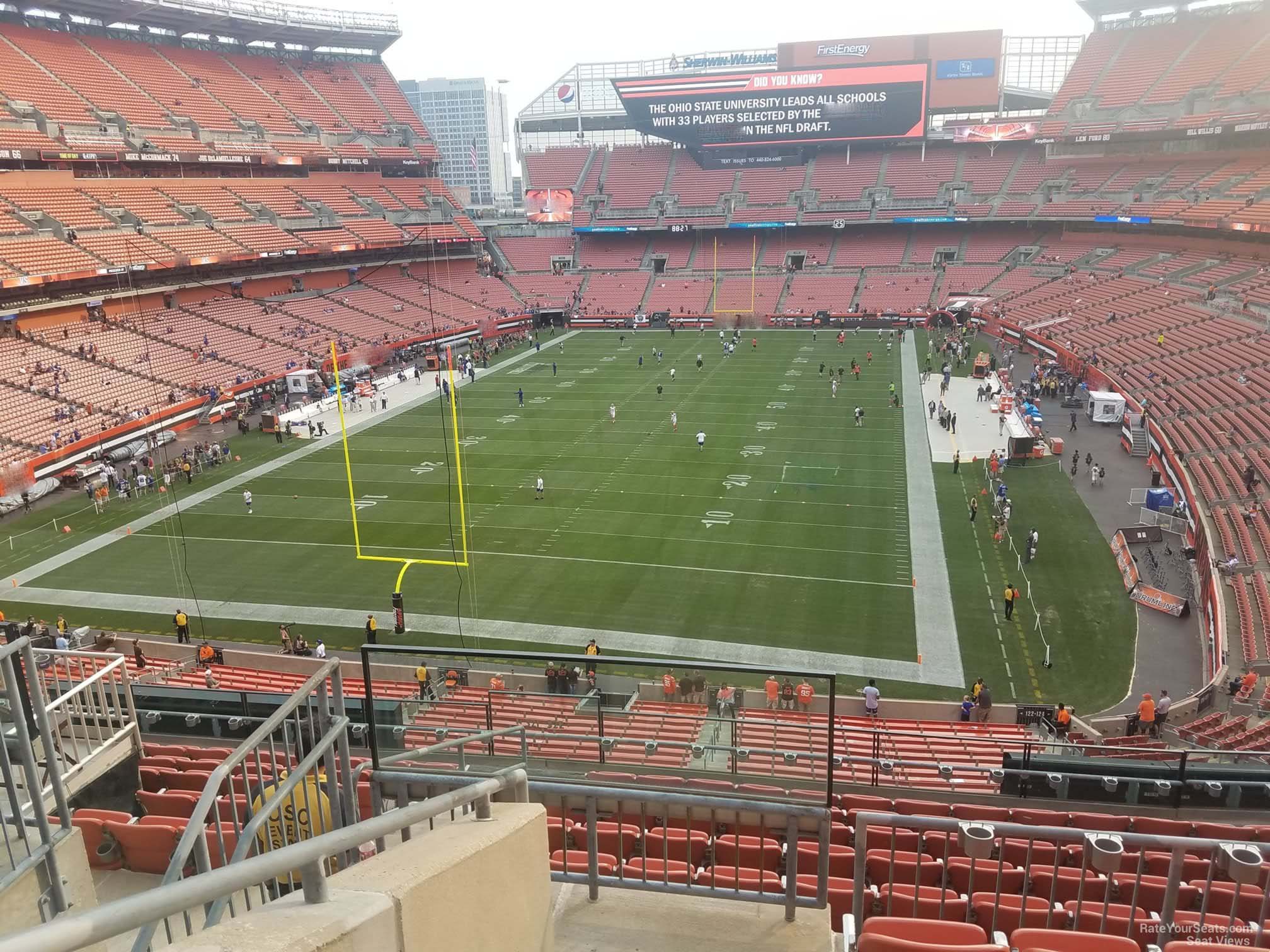 section 322, row 11 seat view  - cleveland browns stadium