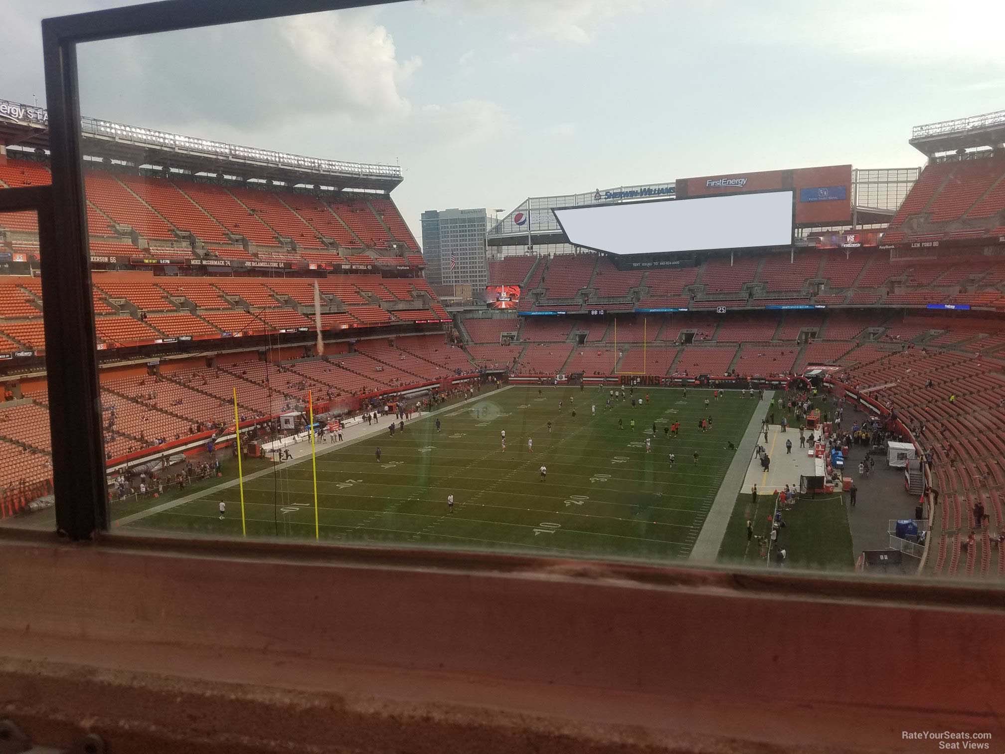 section 323, row 11 seat view  - cleveland browns stadium