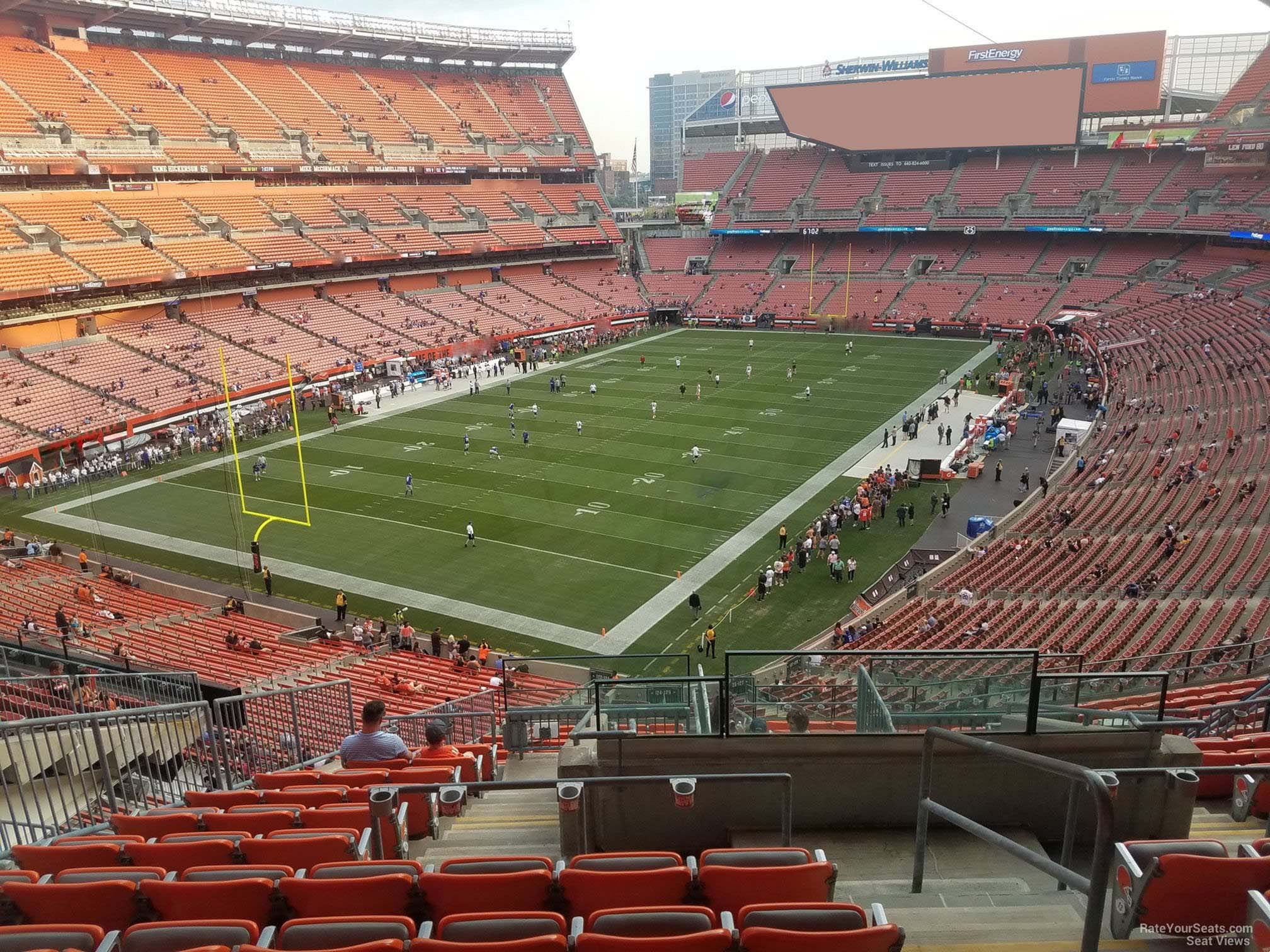 section 324, row 18 seat view  - cleveland browns stadium