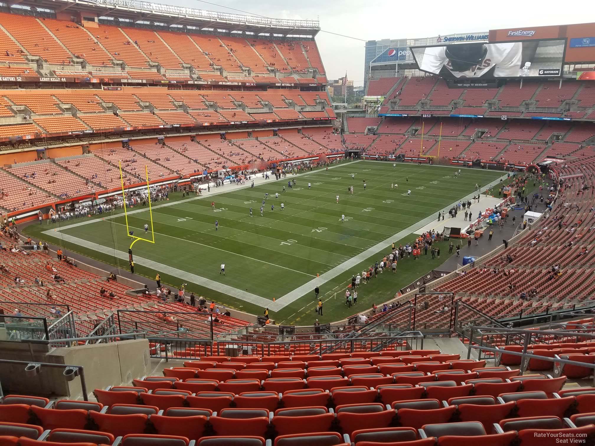section 325, row 18 seat view  for football - huntington bank field