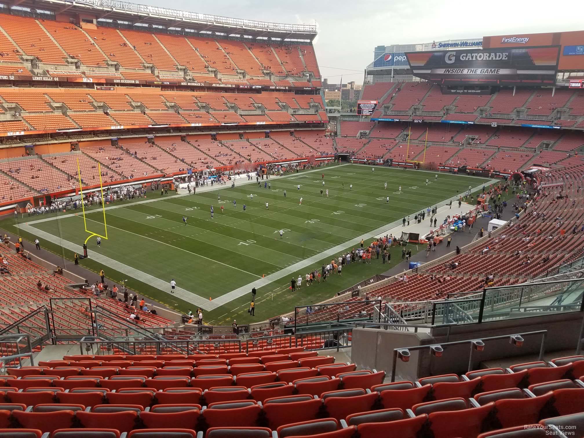 section 326, row 18 seat view  - cleveland browns stadium