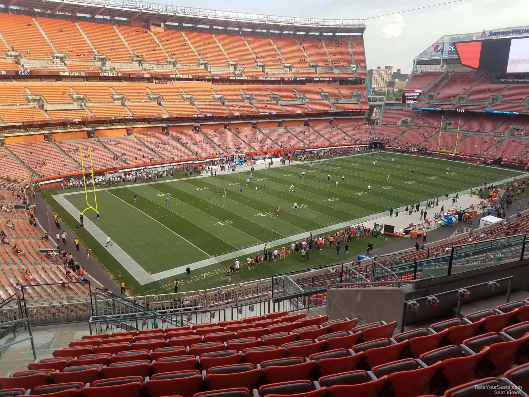 section 328, row 18 seat view  - cleveland browns stadium
