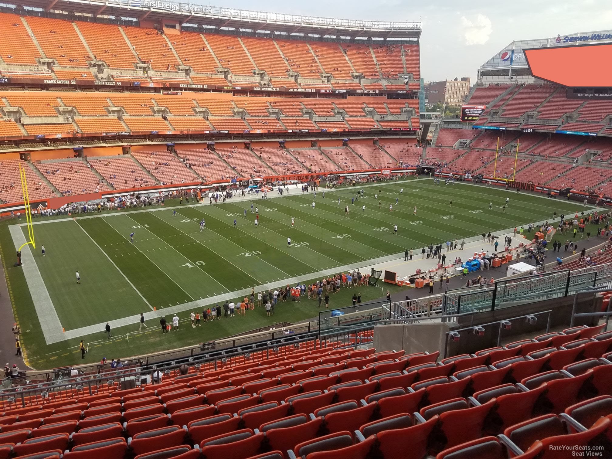 section 329, row 18 seat view  - cleveland browns stadium