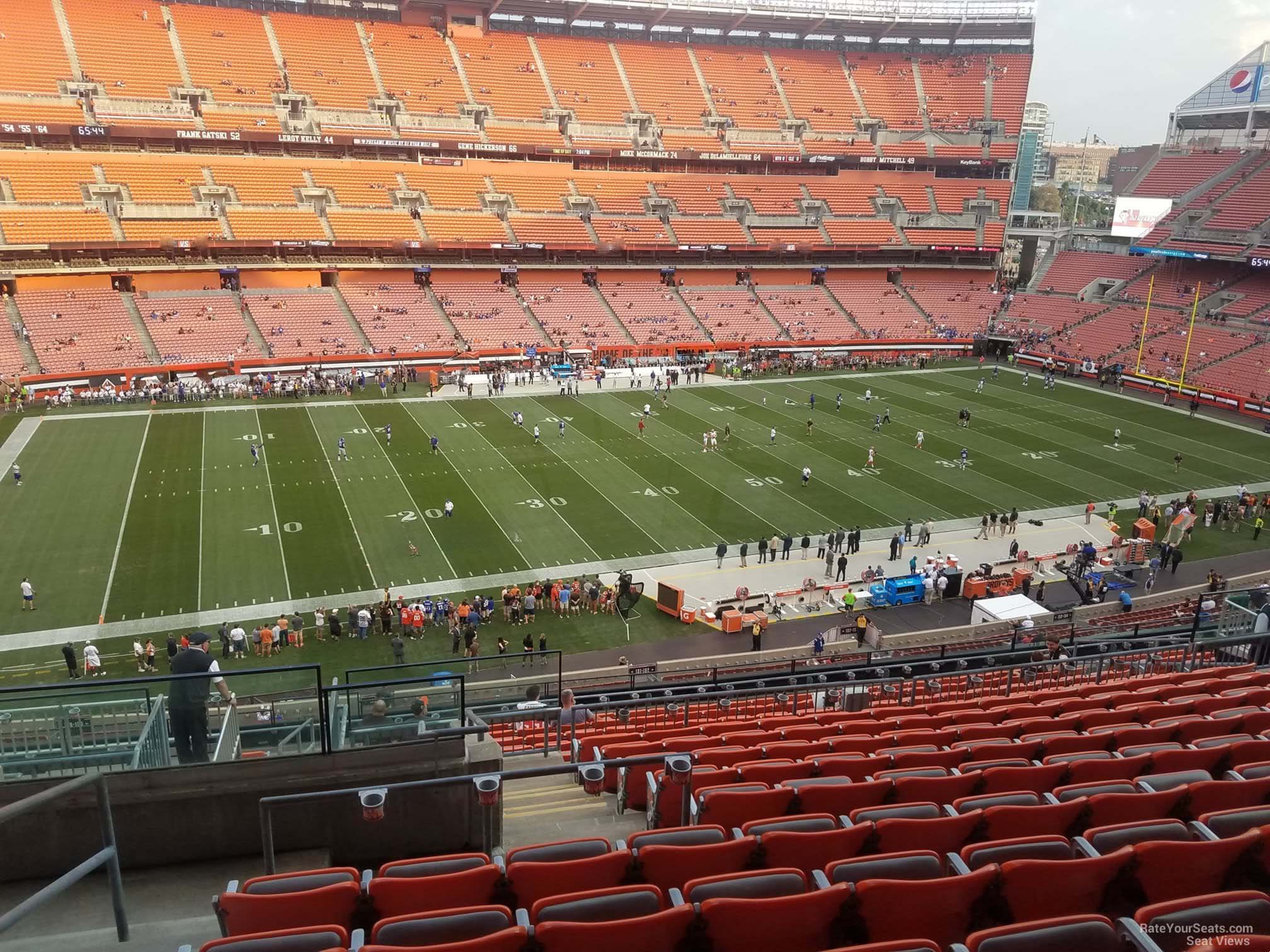 section 331, row 18 seat view  - cleveland browns stadium