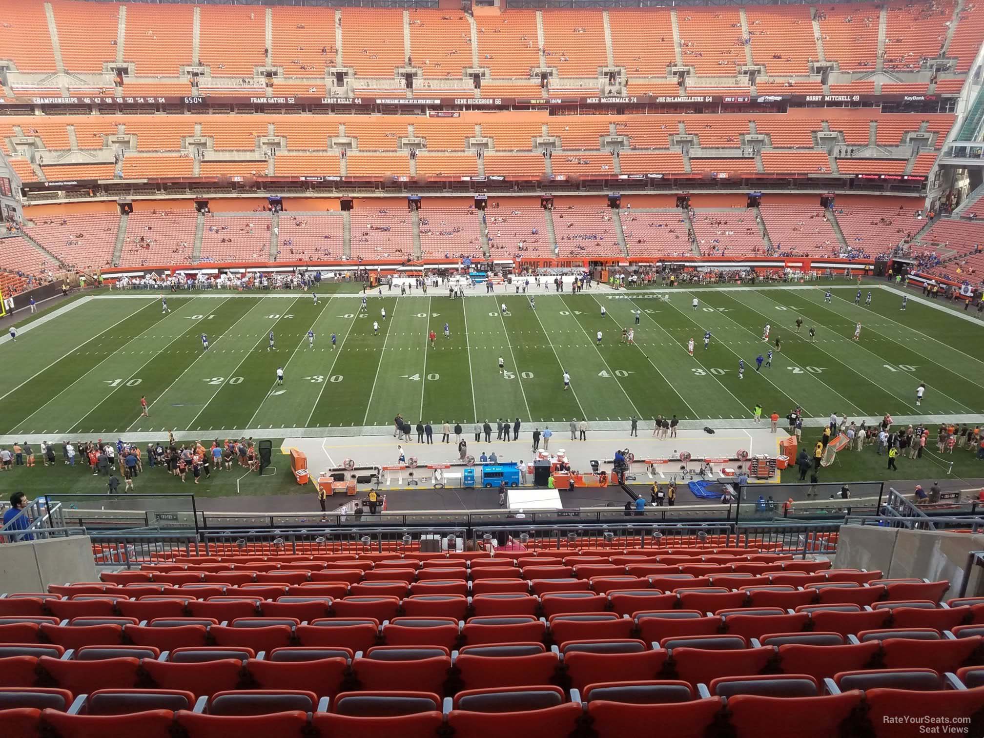 section 333, row 18 seat view  for football - huntington bank field