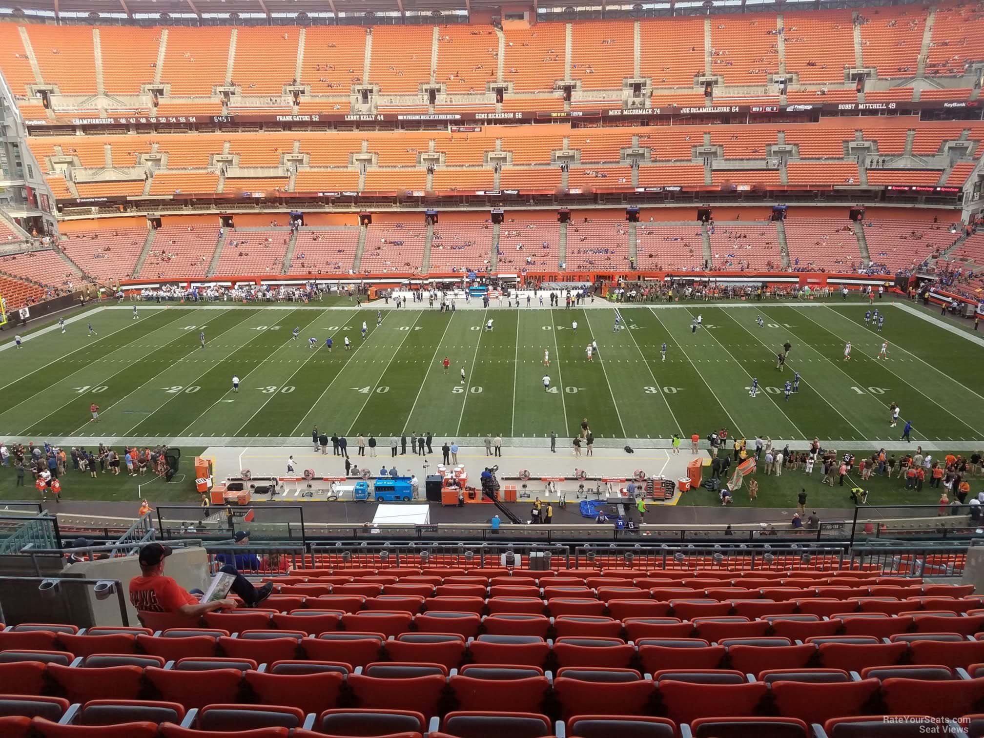 section 334, row 18 seat view  for football - huntington bank field