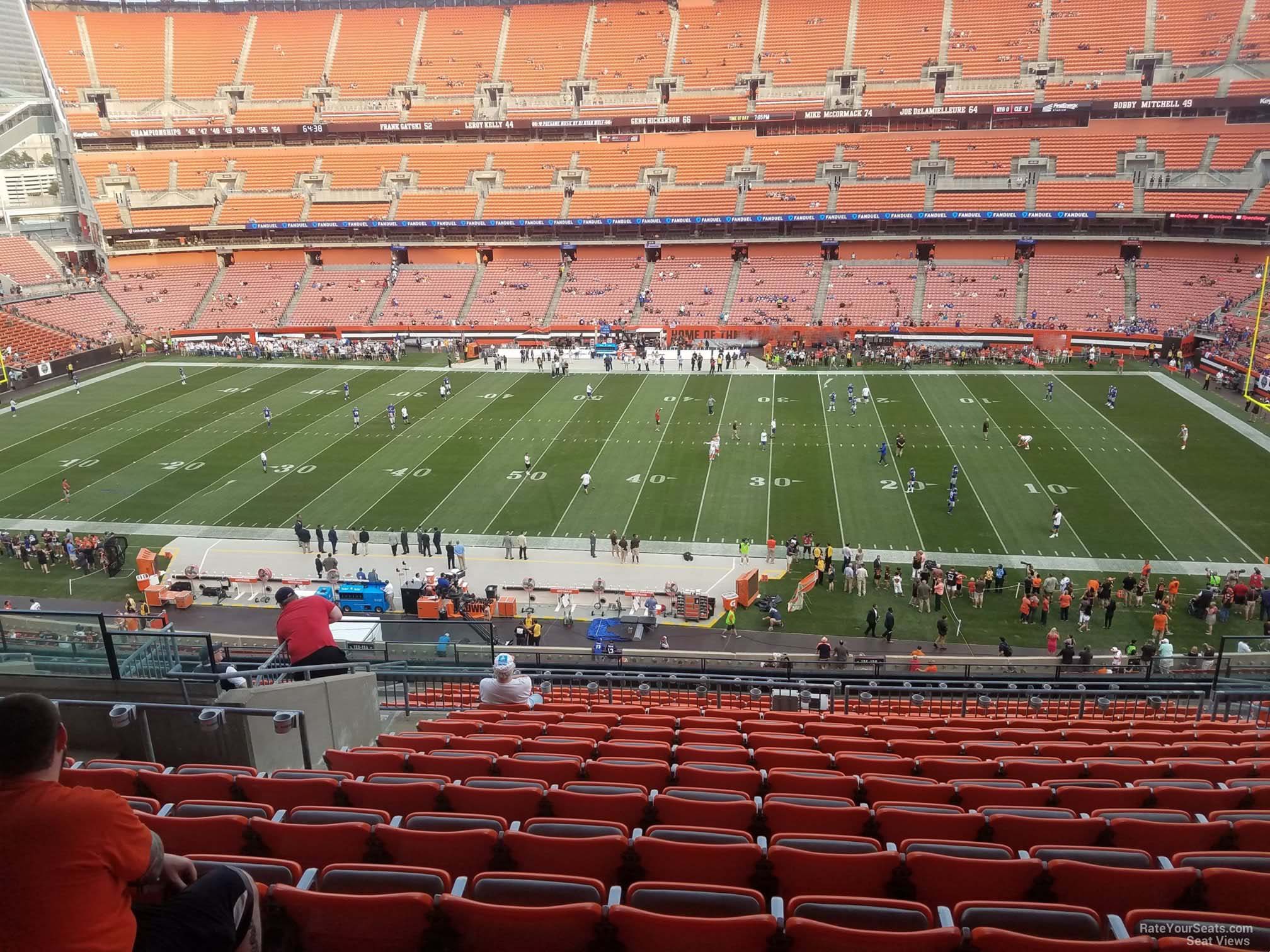section 335, row 18 seat view  - cleveland browns stadium