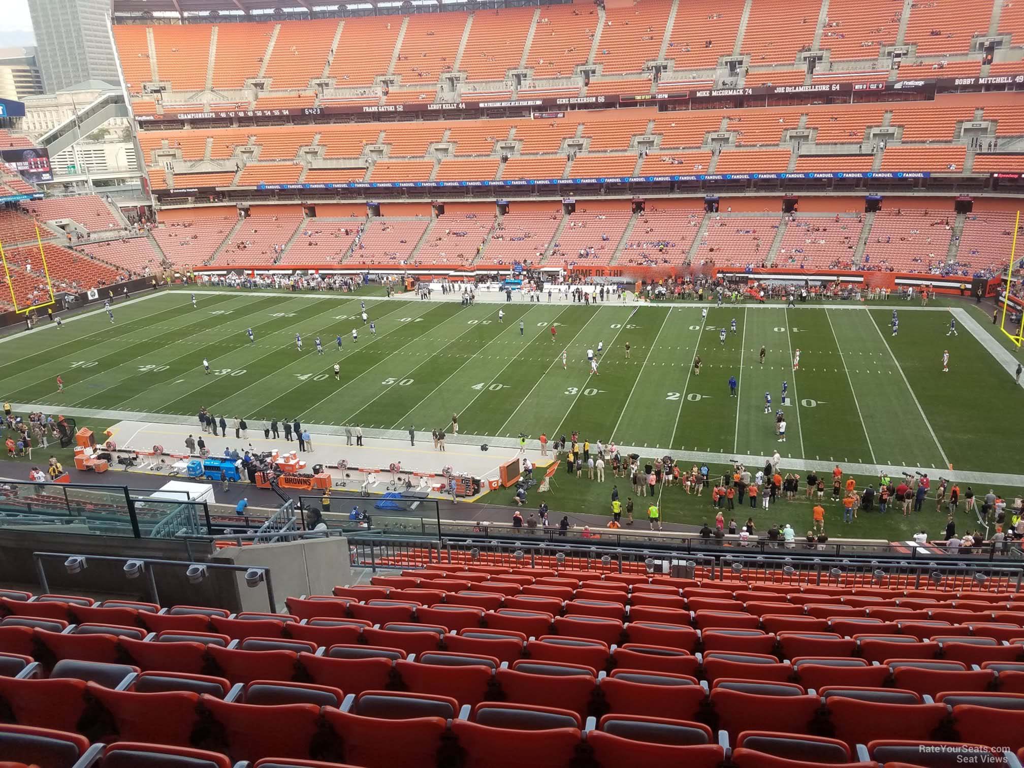 section 336, row 18 seat view  - cleveland browns stadium