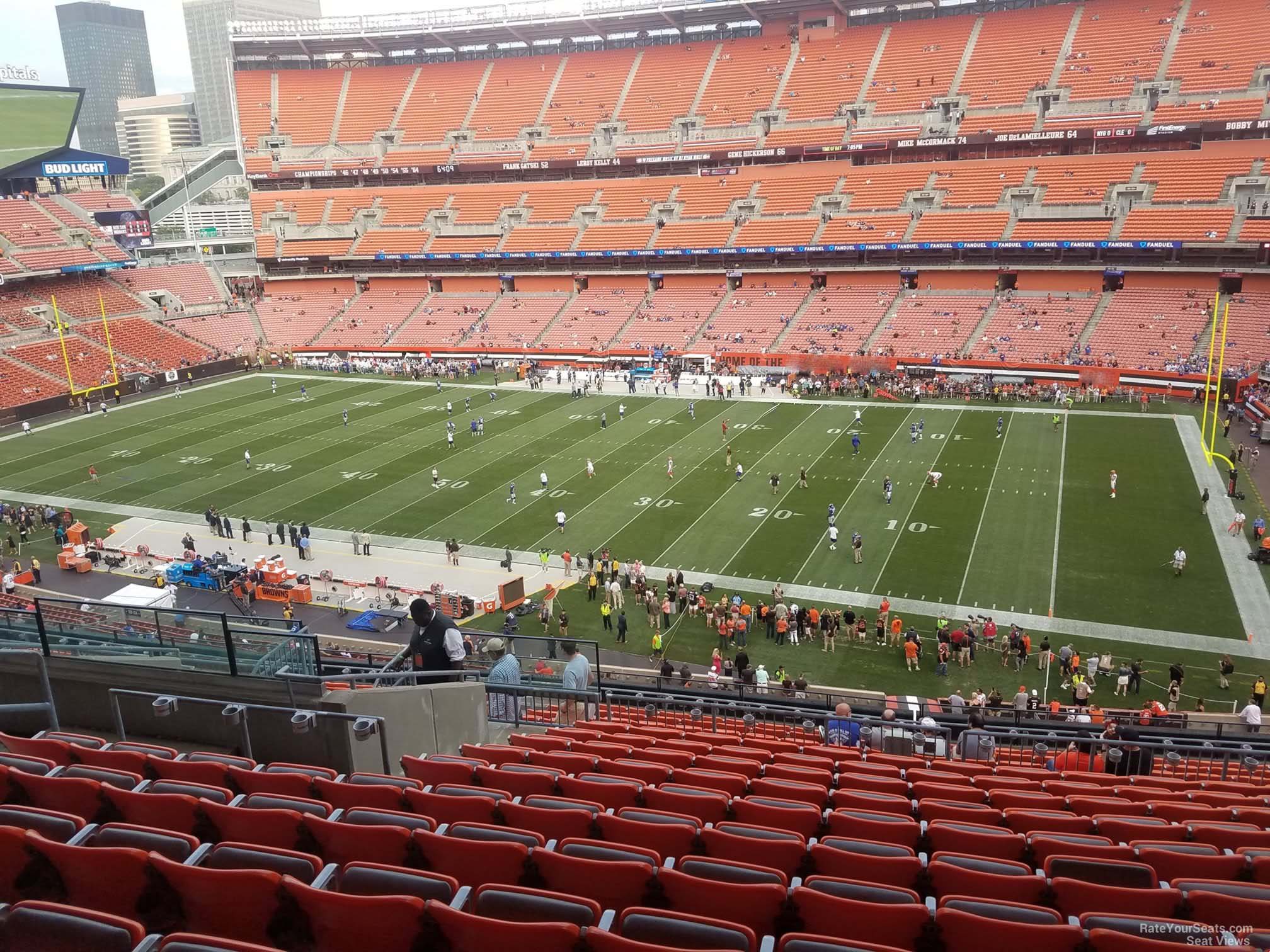 section 337, row 18 seat view  - cleveland browns stadium