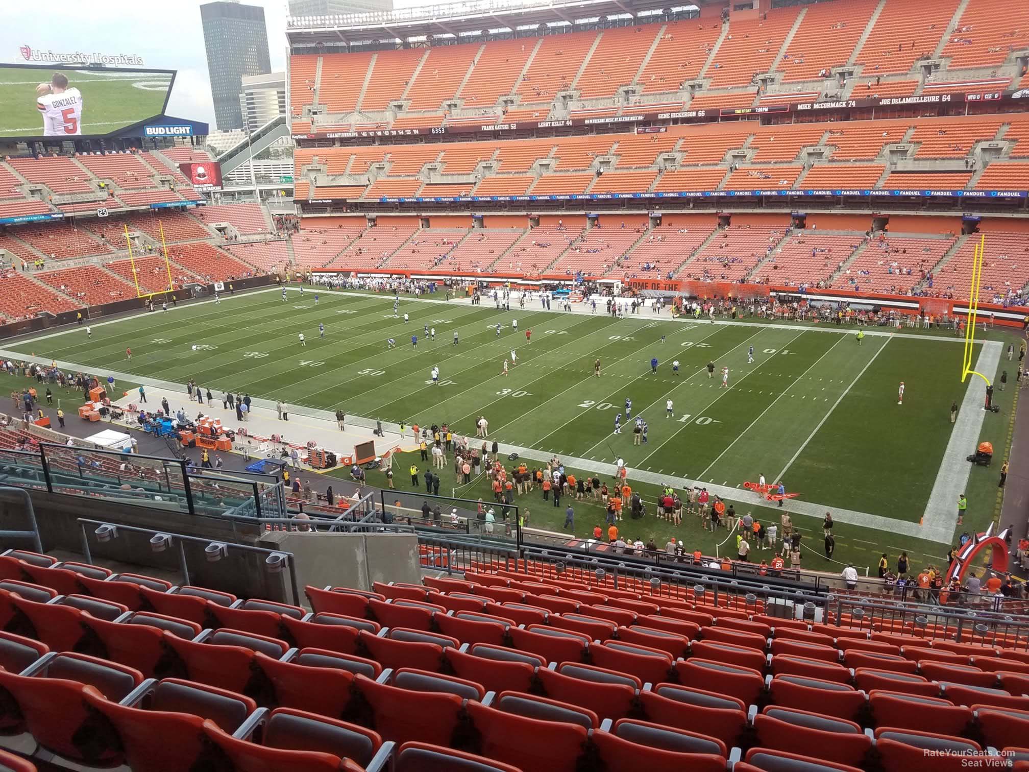 section 338, row 18 seat view  - cleveland browns stadium