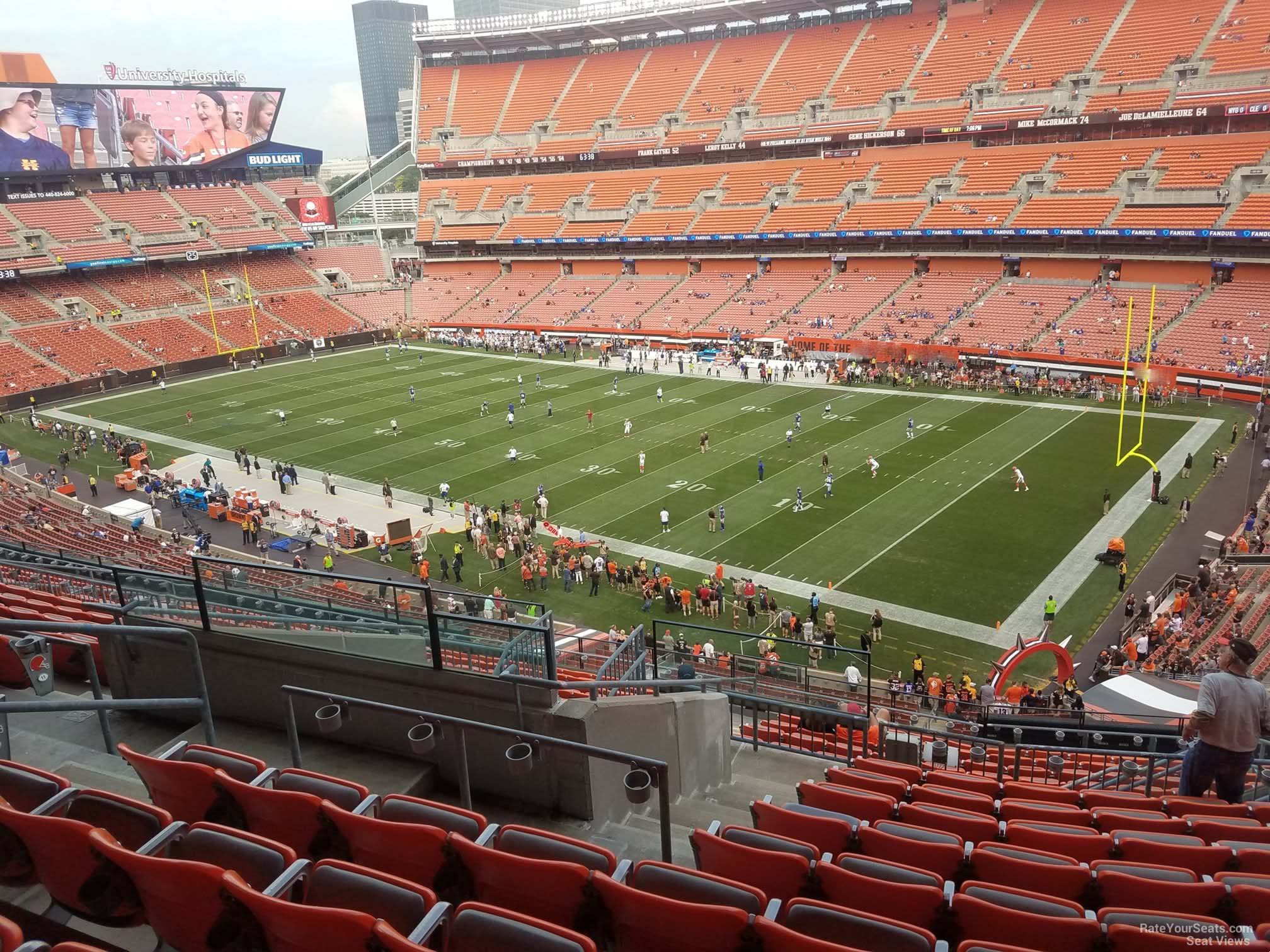 section 339, row 18 seat view  for football - huntington bank field