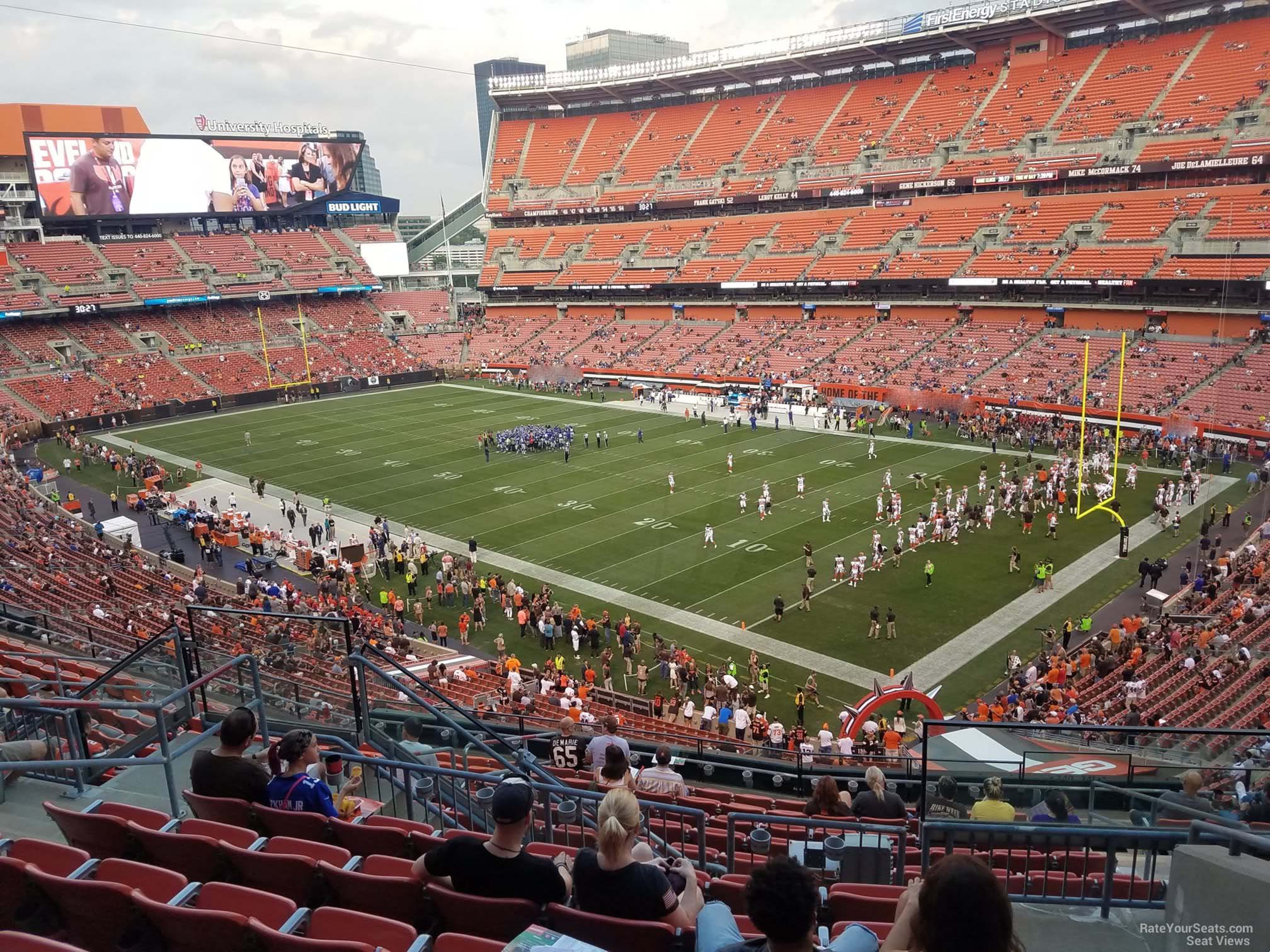 section 340, row 15 seat view  - cleveland browns stadium