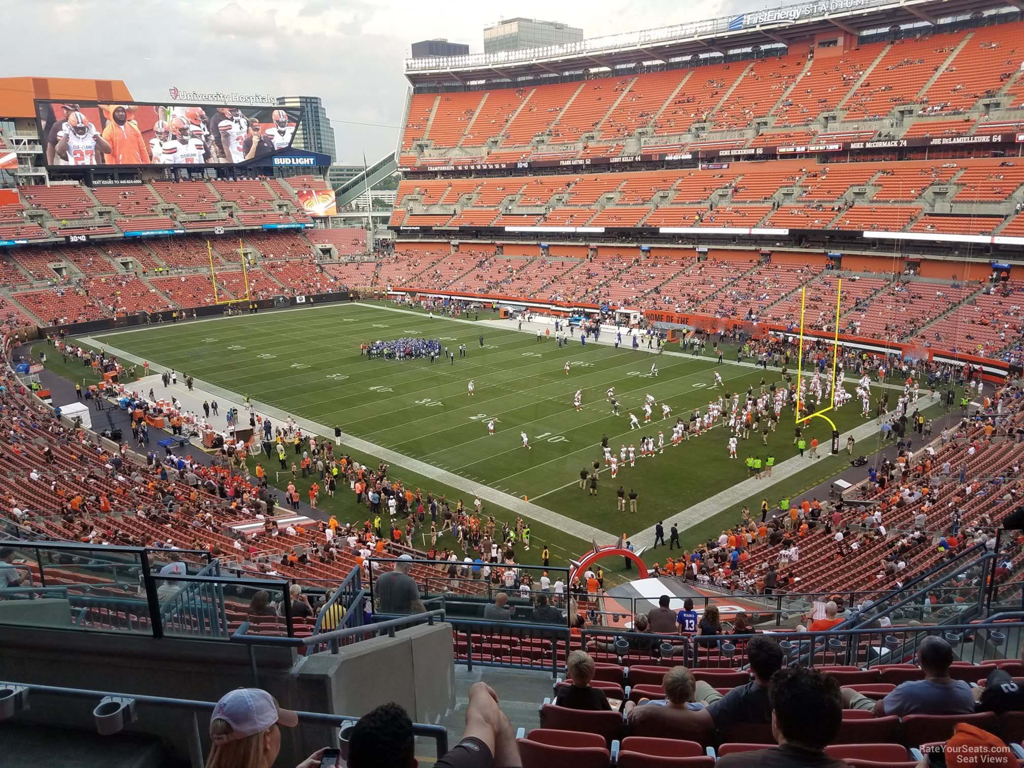 section 341, row 15 seat view  - cleveland browns stadium