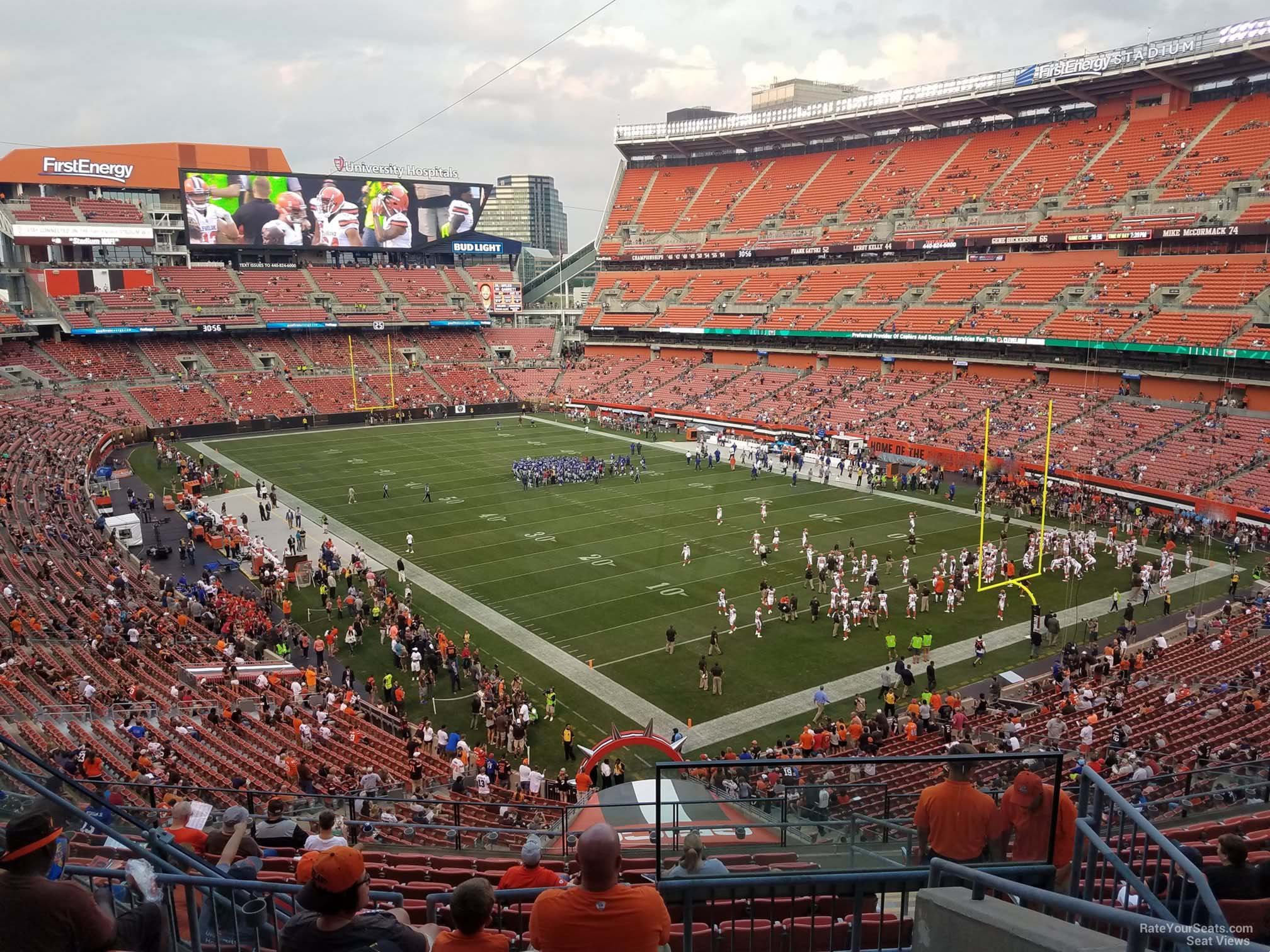 section 342, row 15 seat view  - cleveland browns stadium