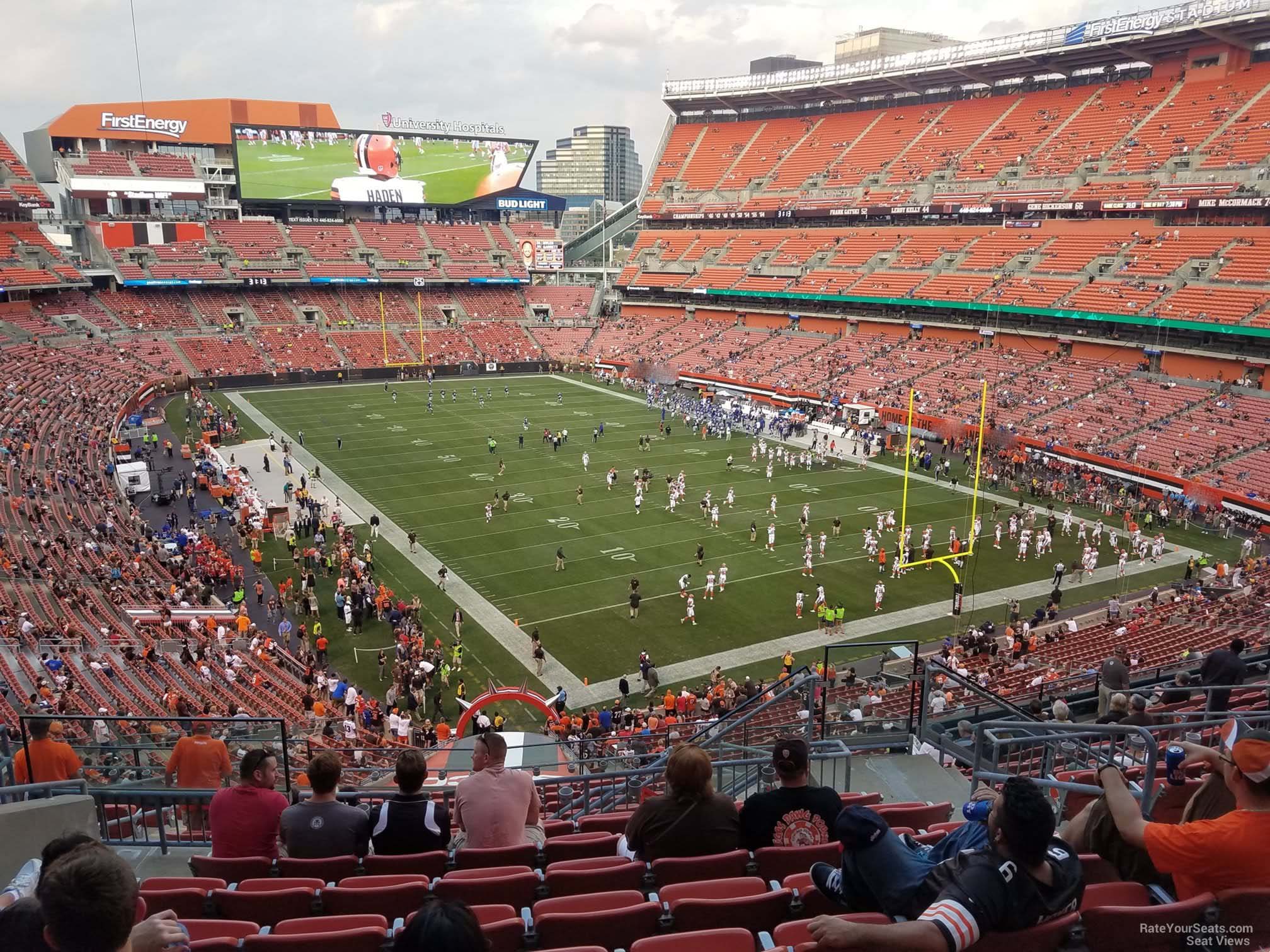 section 343, row 15 seat view  - cleveland browns stadium