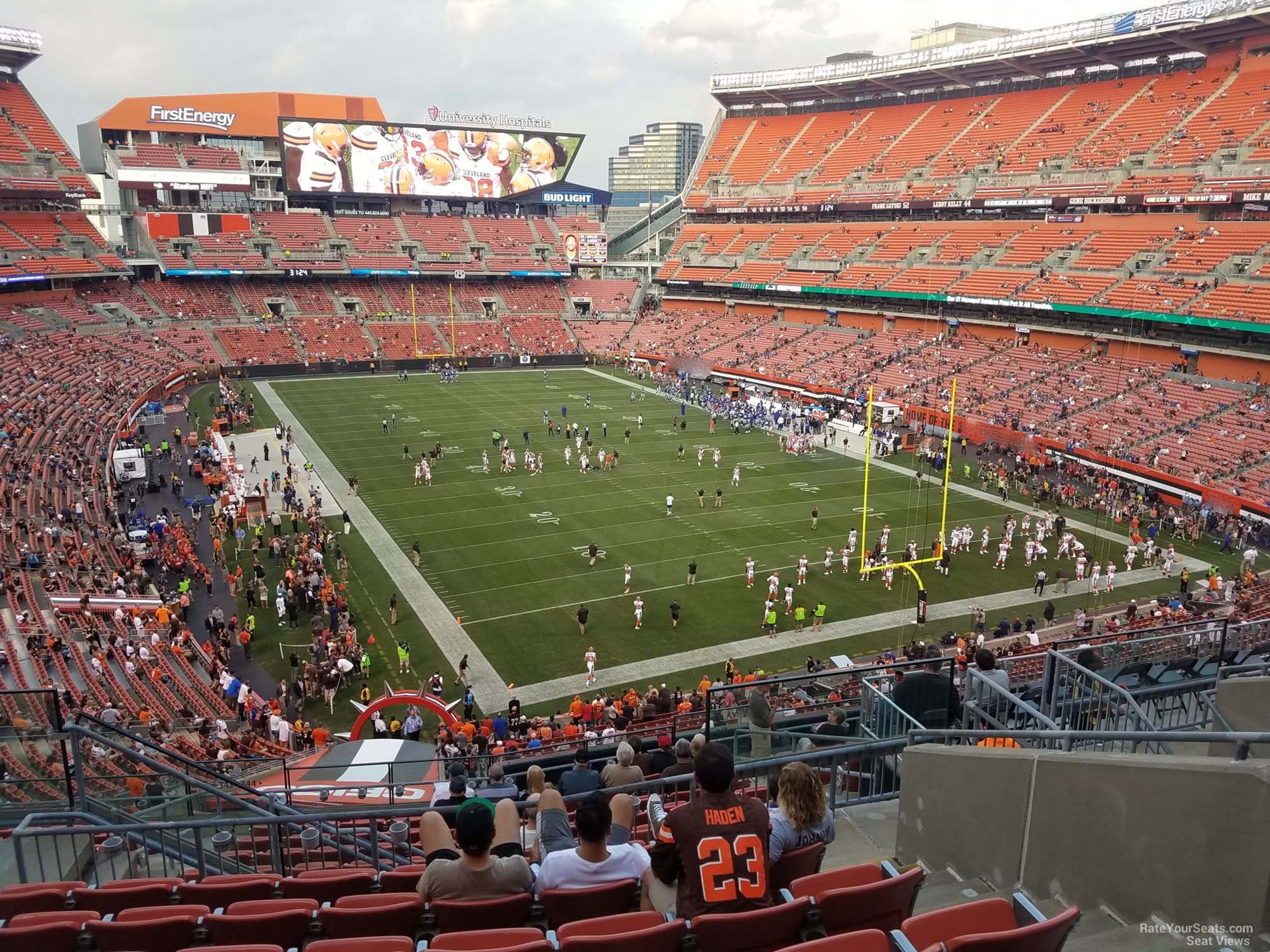 section 344, row 15 seat view  - cleveland browns stadium