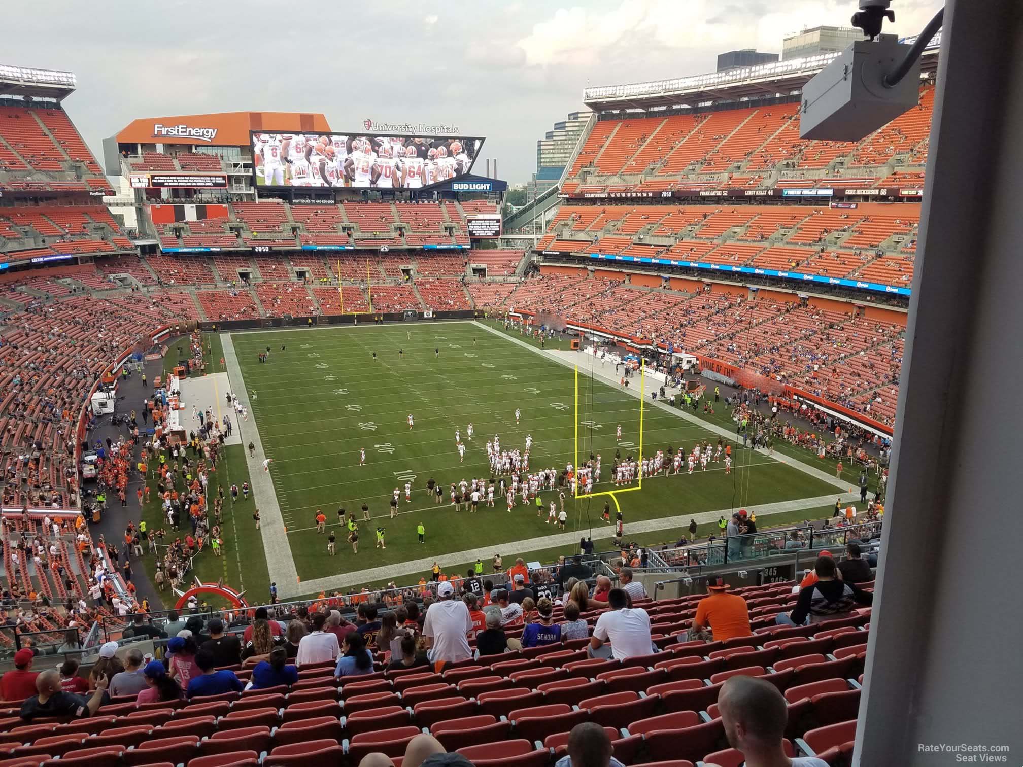 section 345, row 25 seat view  for football - huntington bank field