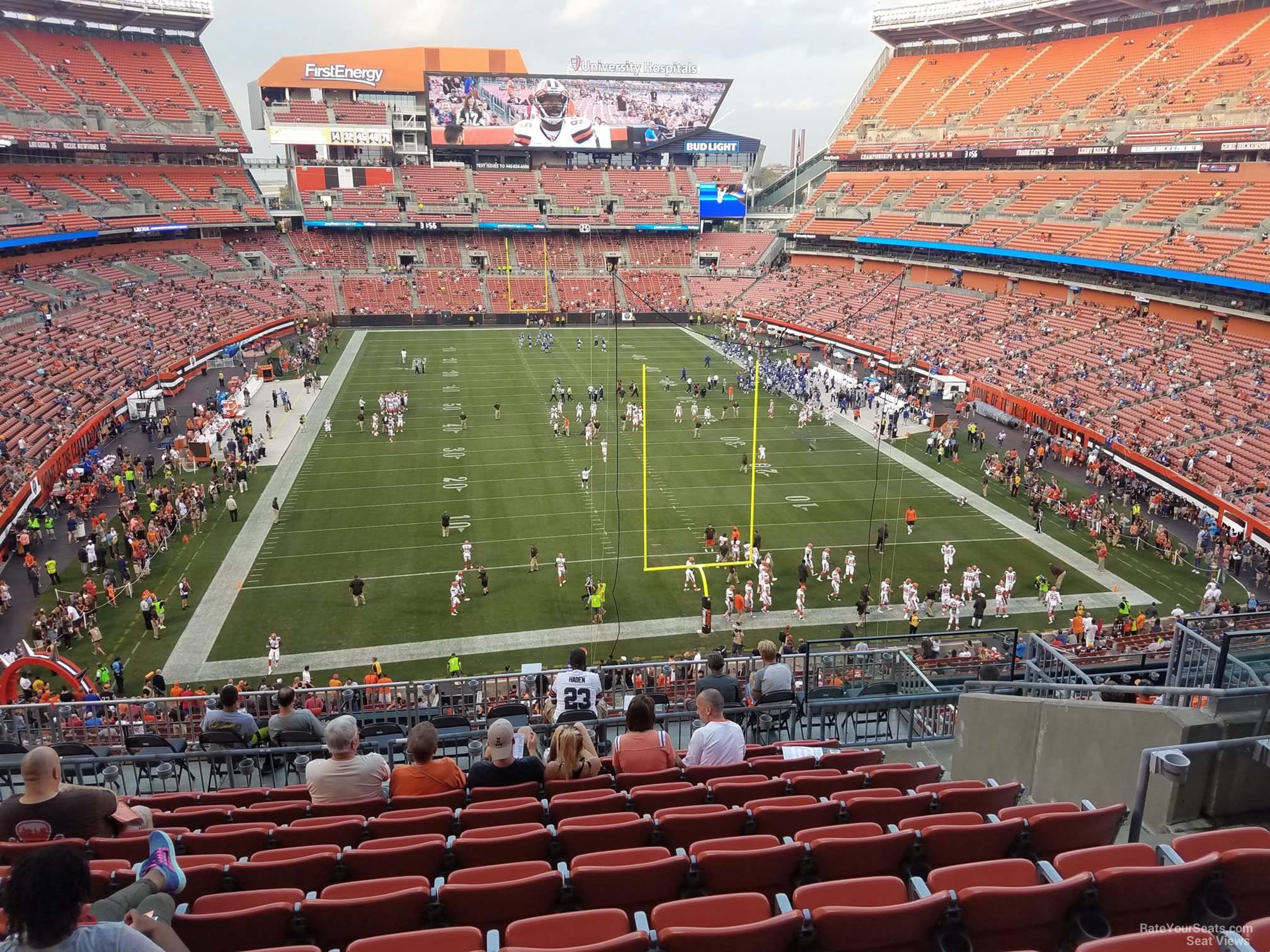 section 346, row 15 seat view  - cleveland browns stadium