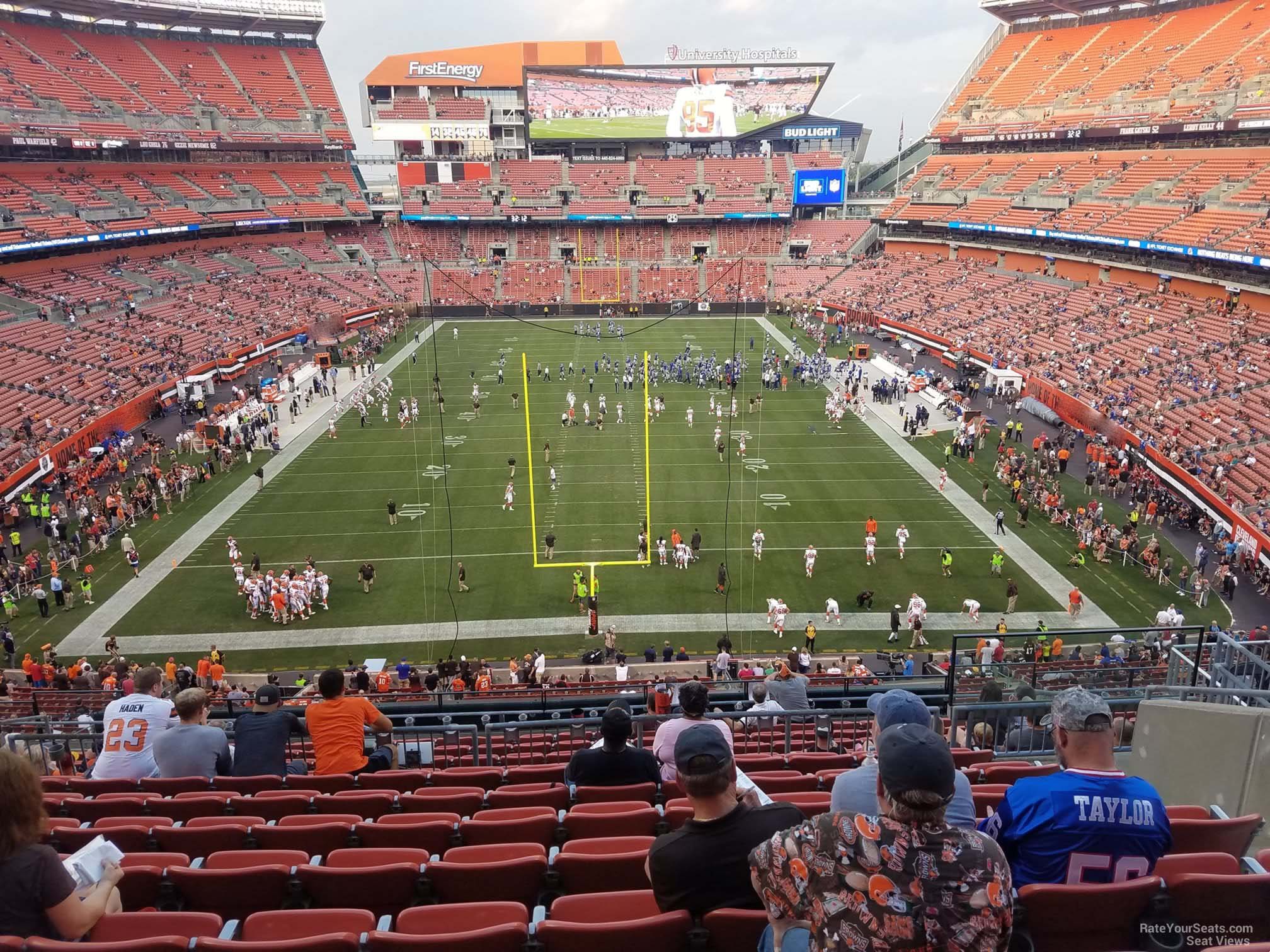 section 347, row 15 seat view  for football - huntington bank field