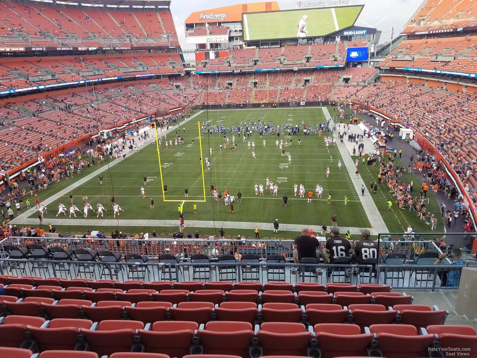 section 348, row 15 seat view  - cleveland browns stadium