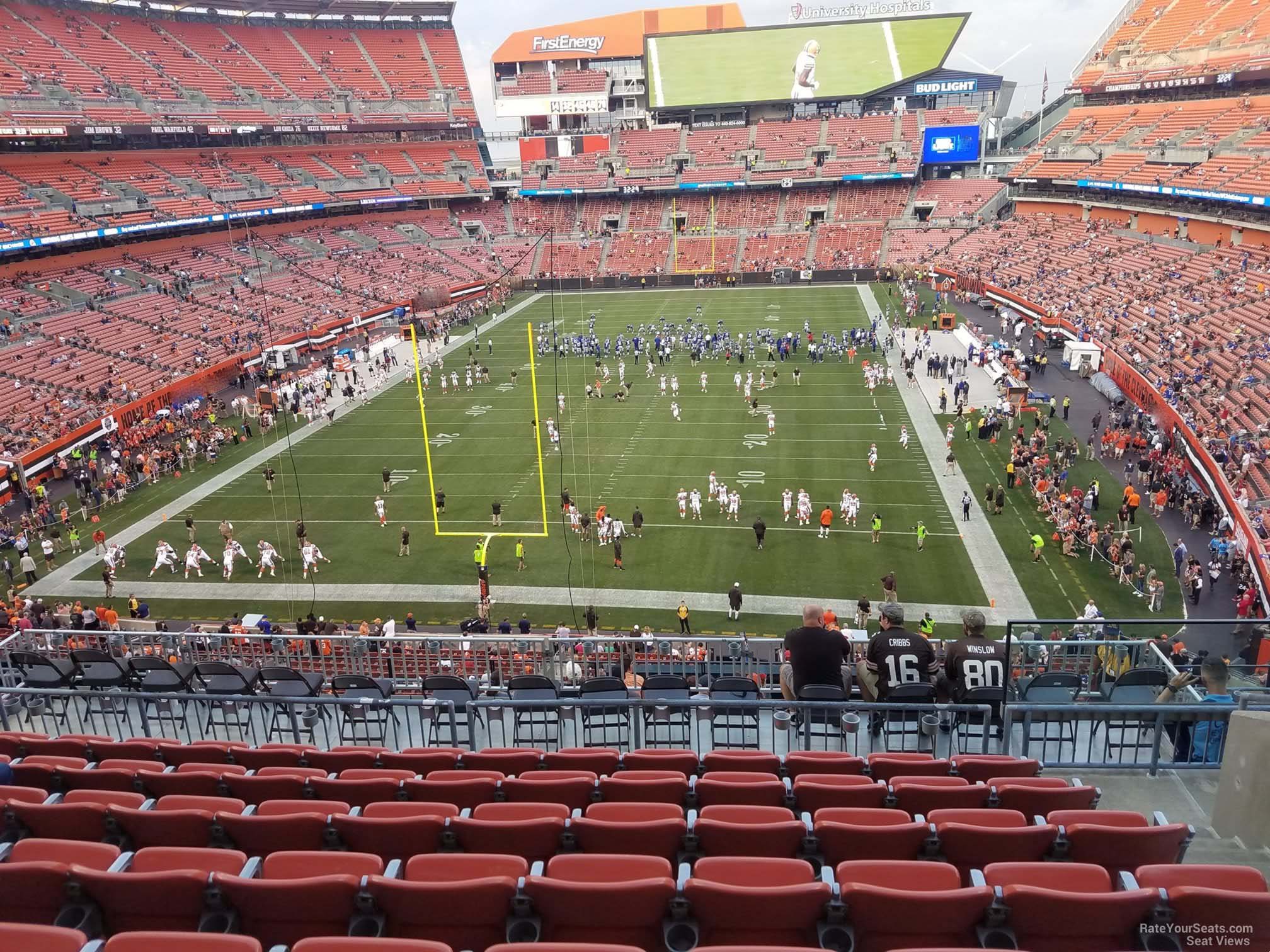 section 348, row 15 seat view  for football - huntington bank field