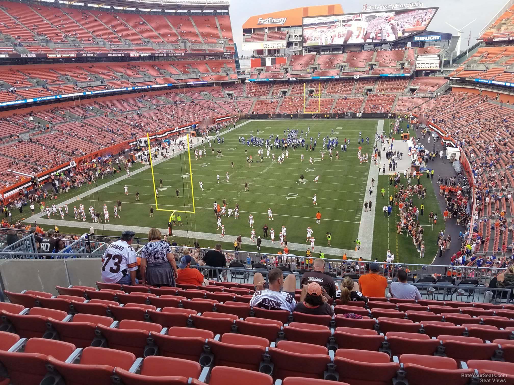 section 349, row 15 seat view  - cleveland browns stadium