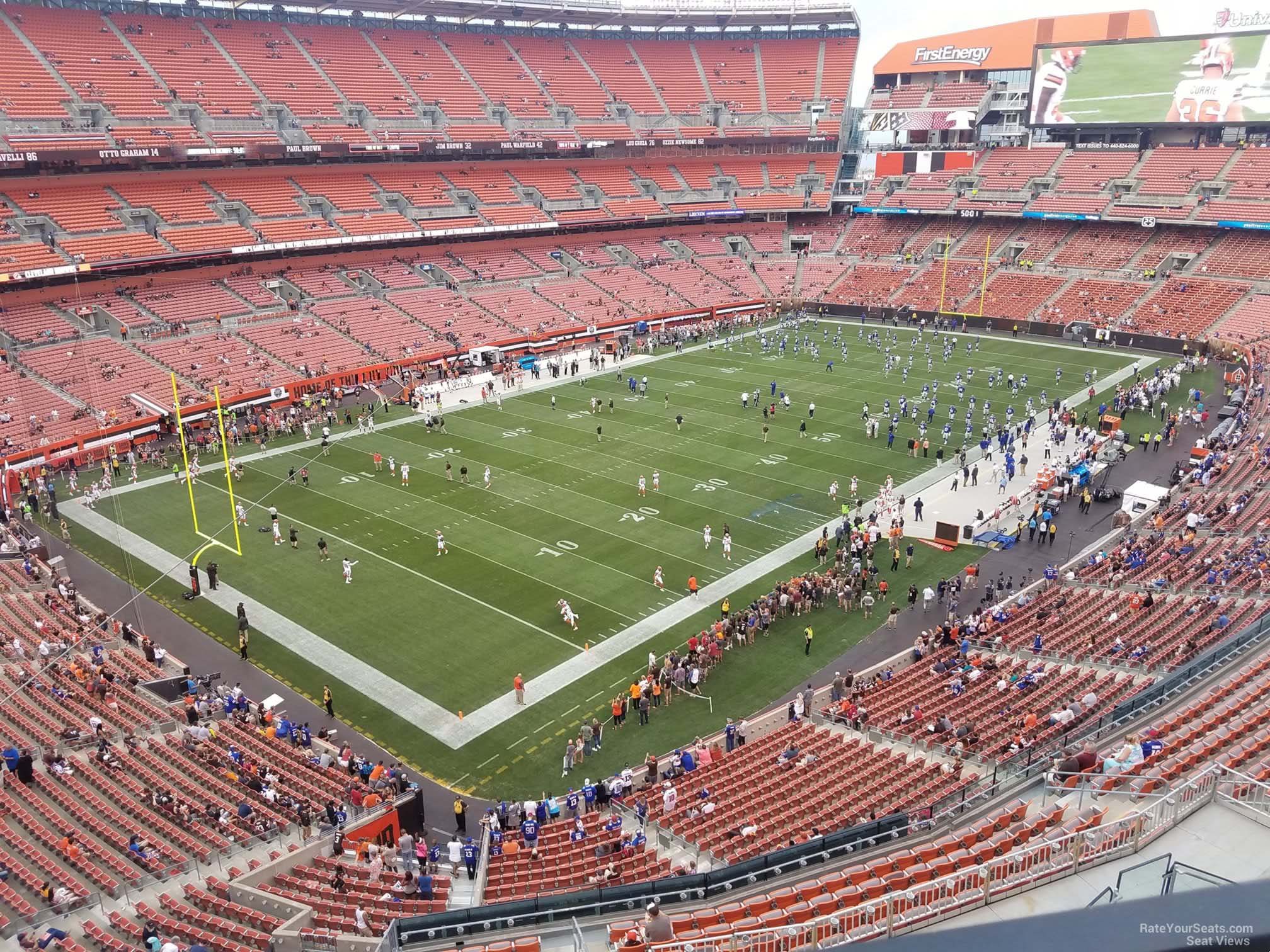 section 501, row 2 seat view  - cleveland browns stadium