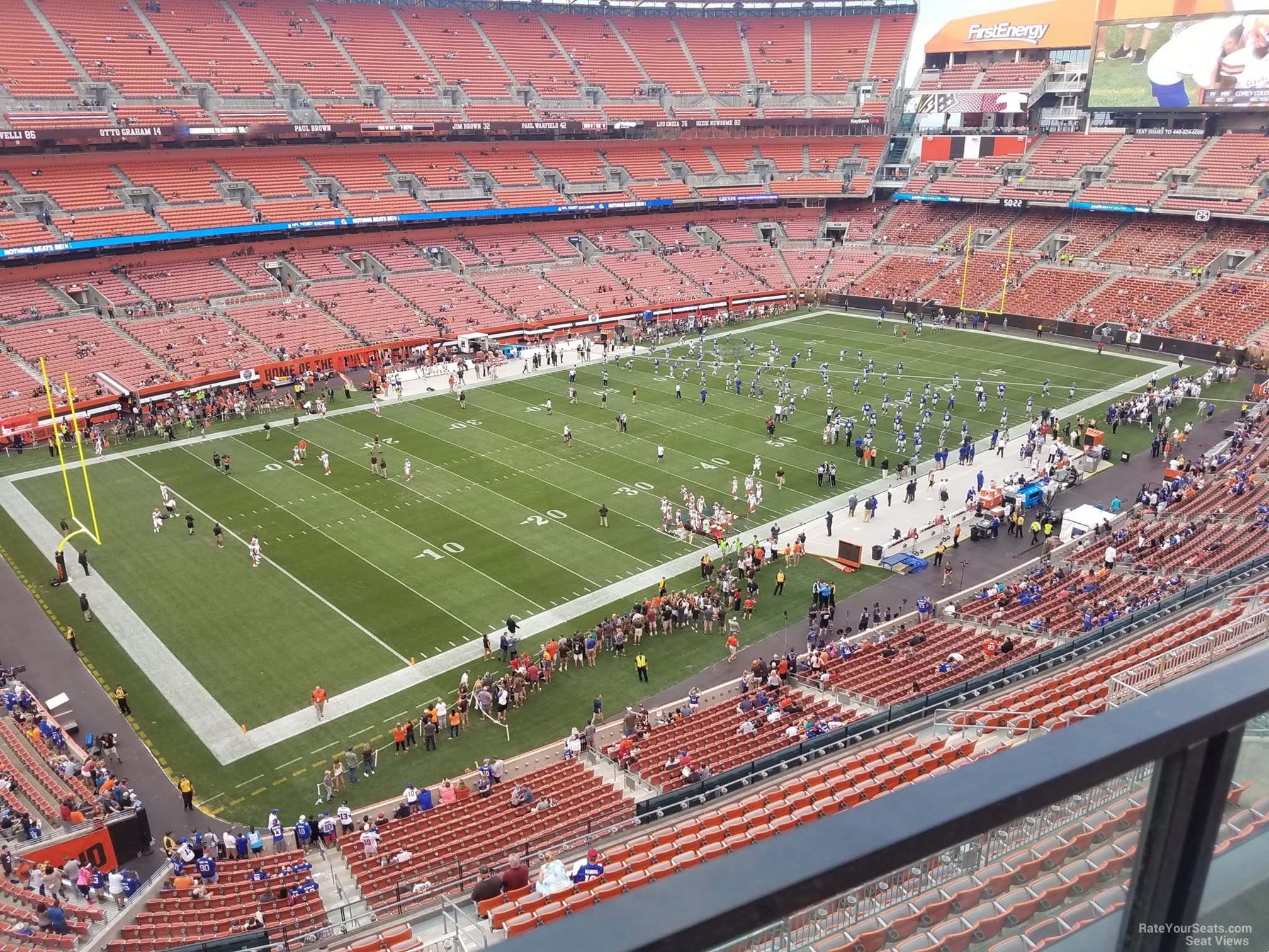 section 503, row 2 seat view  - cleveland browns stadium