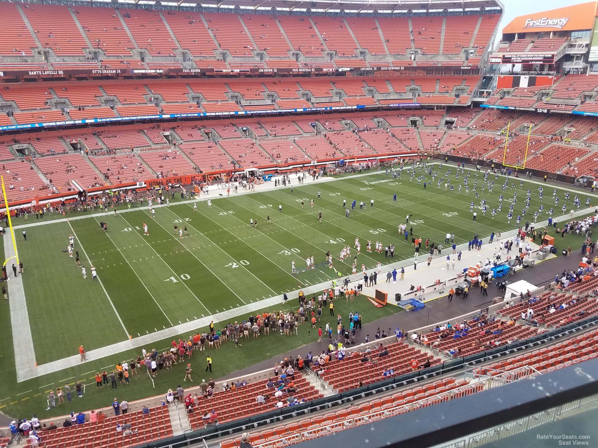 section 504, row 2 seat view  - cleveland browns stadium
