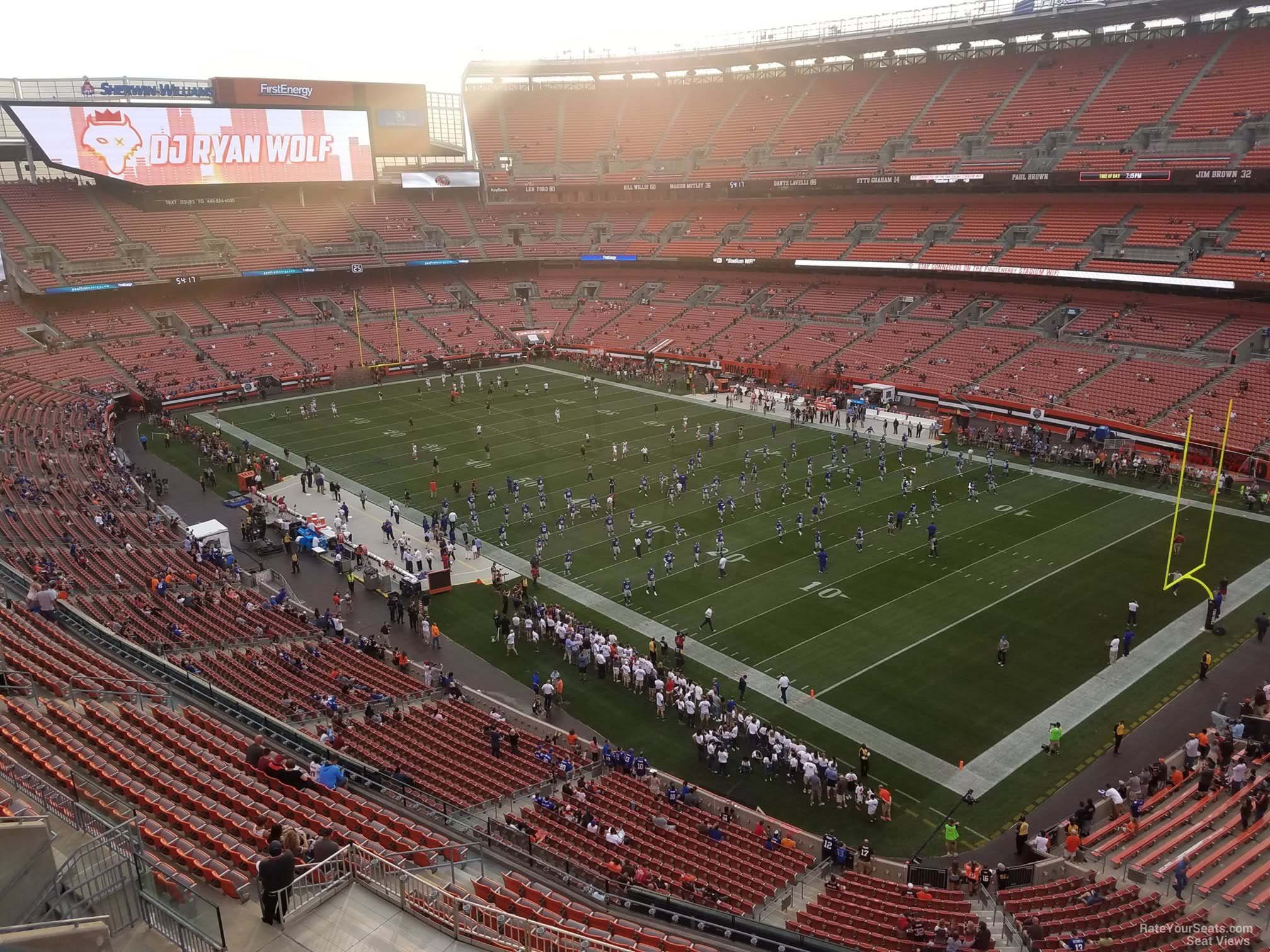 section 515, row 2 seat view  - cleveland browns stadium