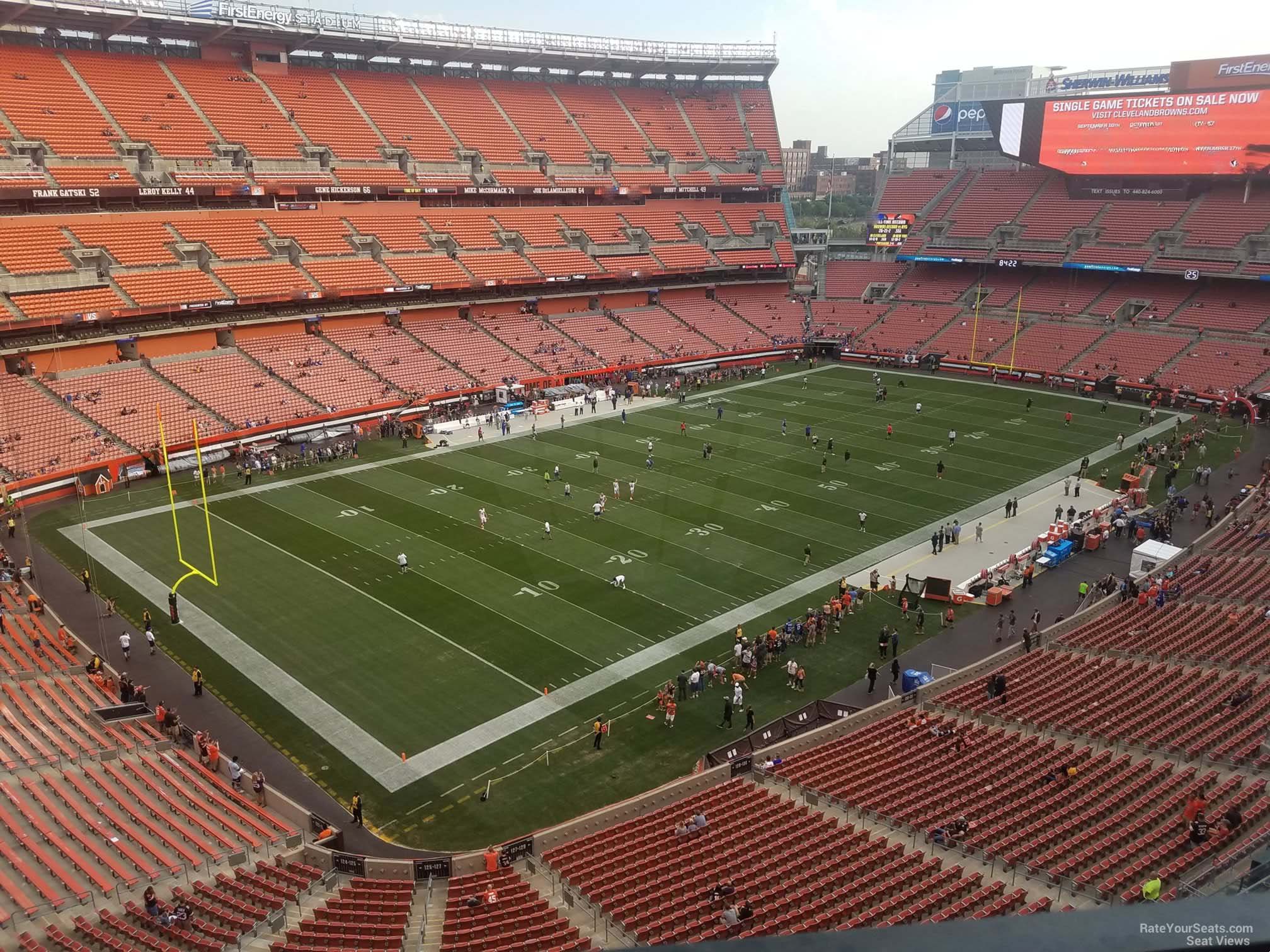 section 527, row 2 seat view  for football - huntington bank field