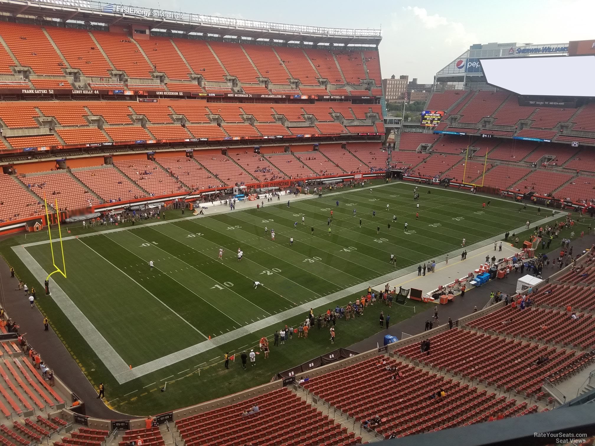 section 528, row 2 seat view  - cleveland browns stadium