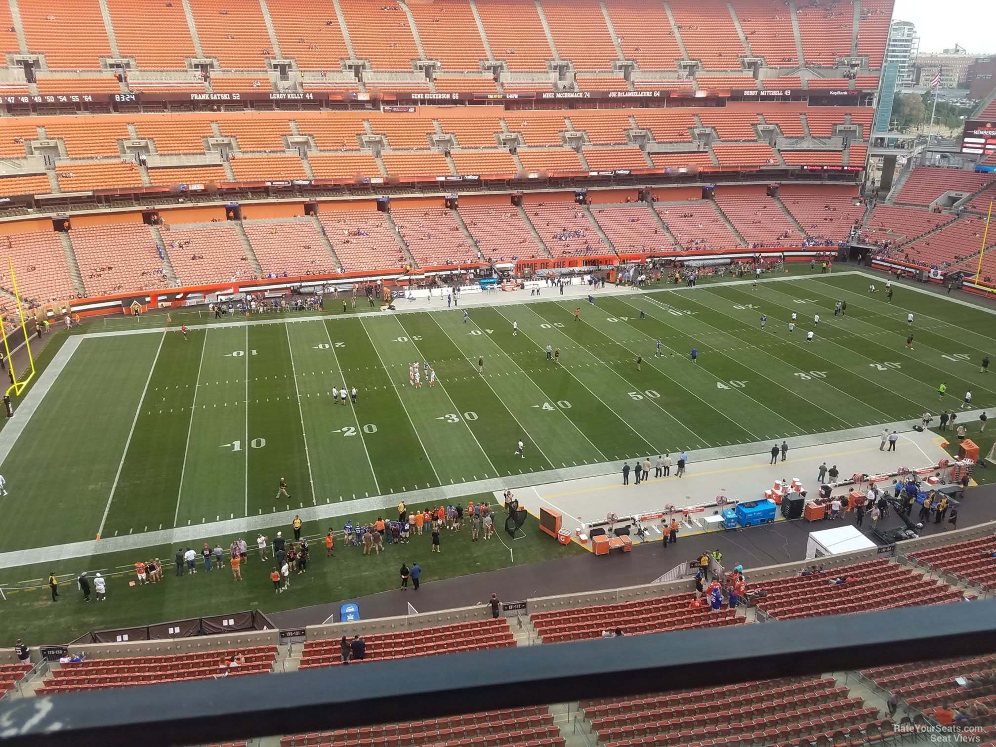 section 531, row 2 seat view  - cleveland browns stadium