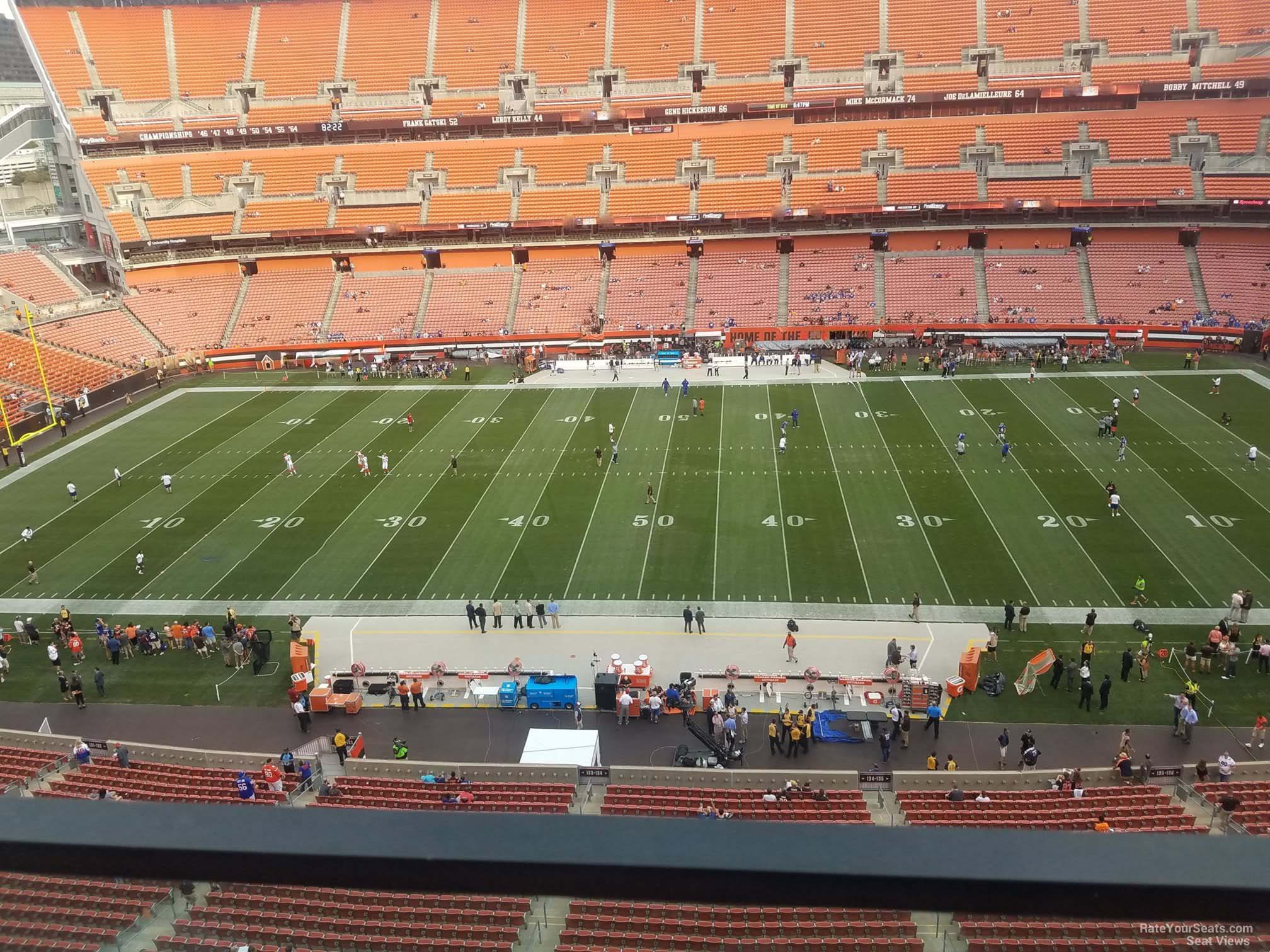 section 534, row 2 seat view  for football - huntington bank field