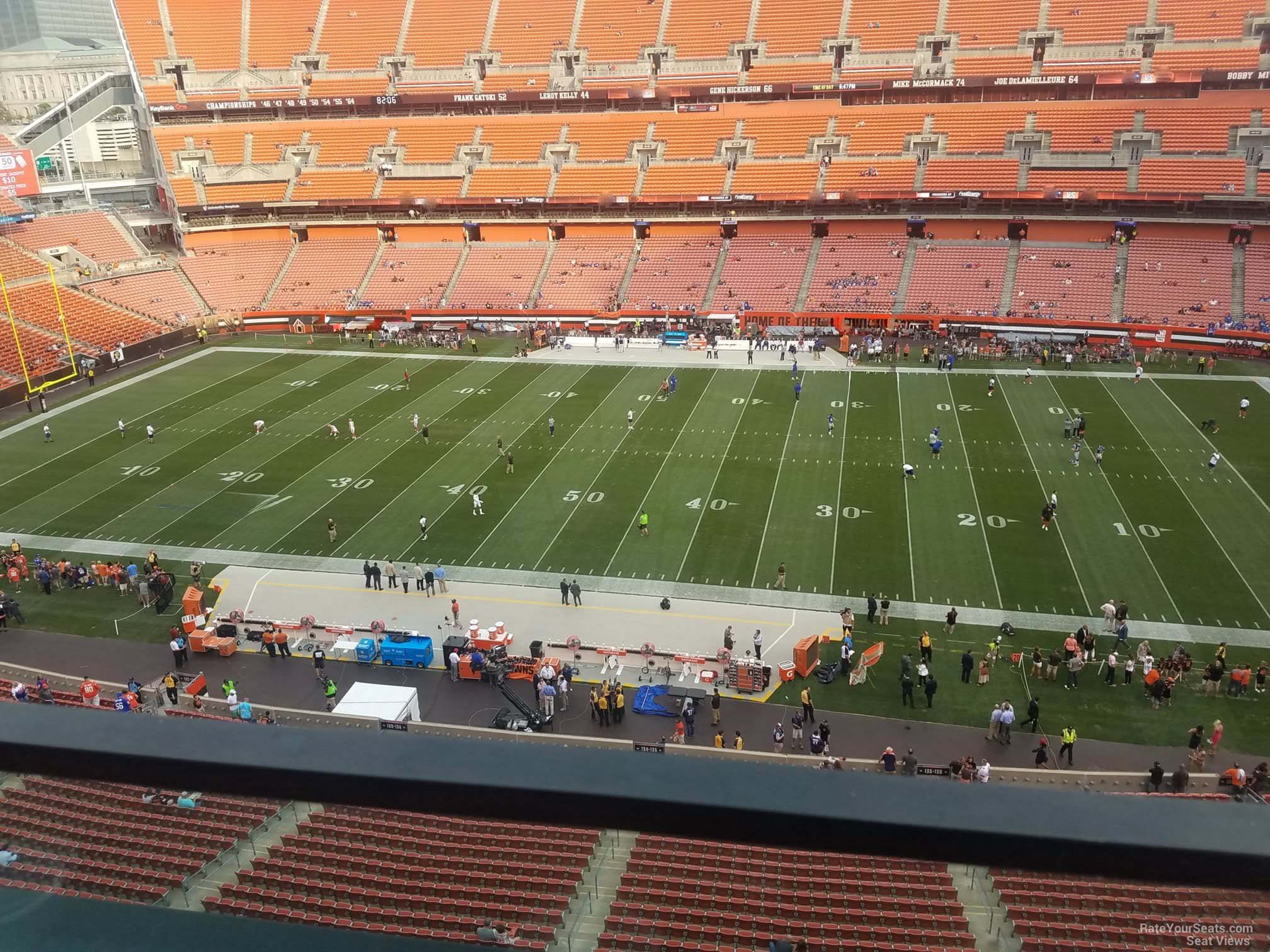 section 535, row 2 seat view  - cleveland browns stadium