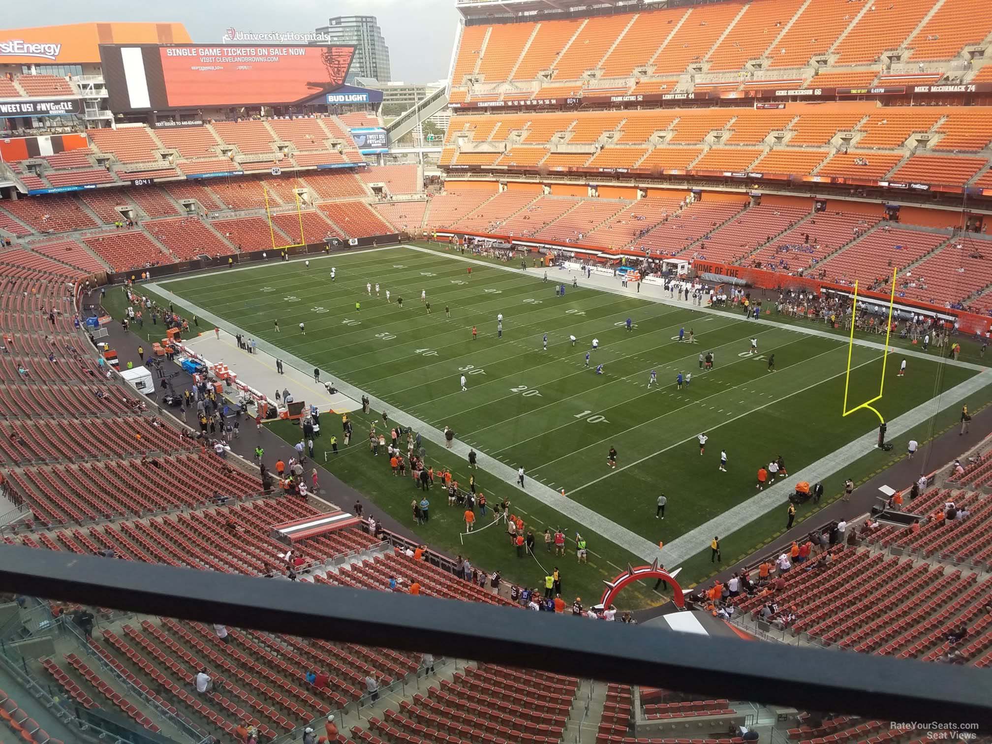 section 541, row 2 seat view  for football - huntington bank field