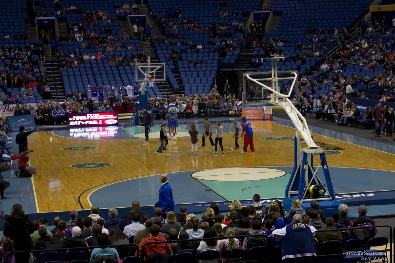 section 100, row 12 seat view  for basketball - keybank center