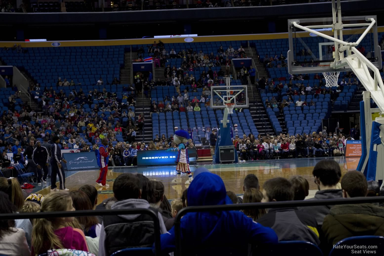 section 123, row 1 seat view  for basketball - keybank center