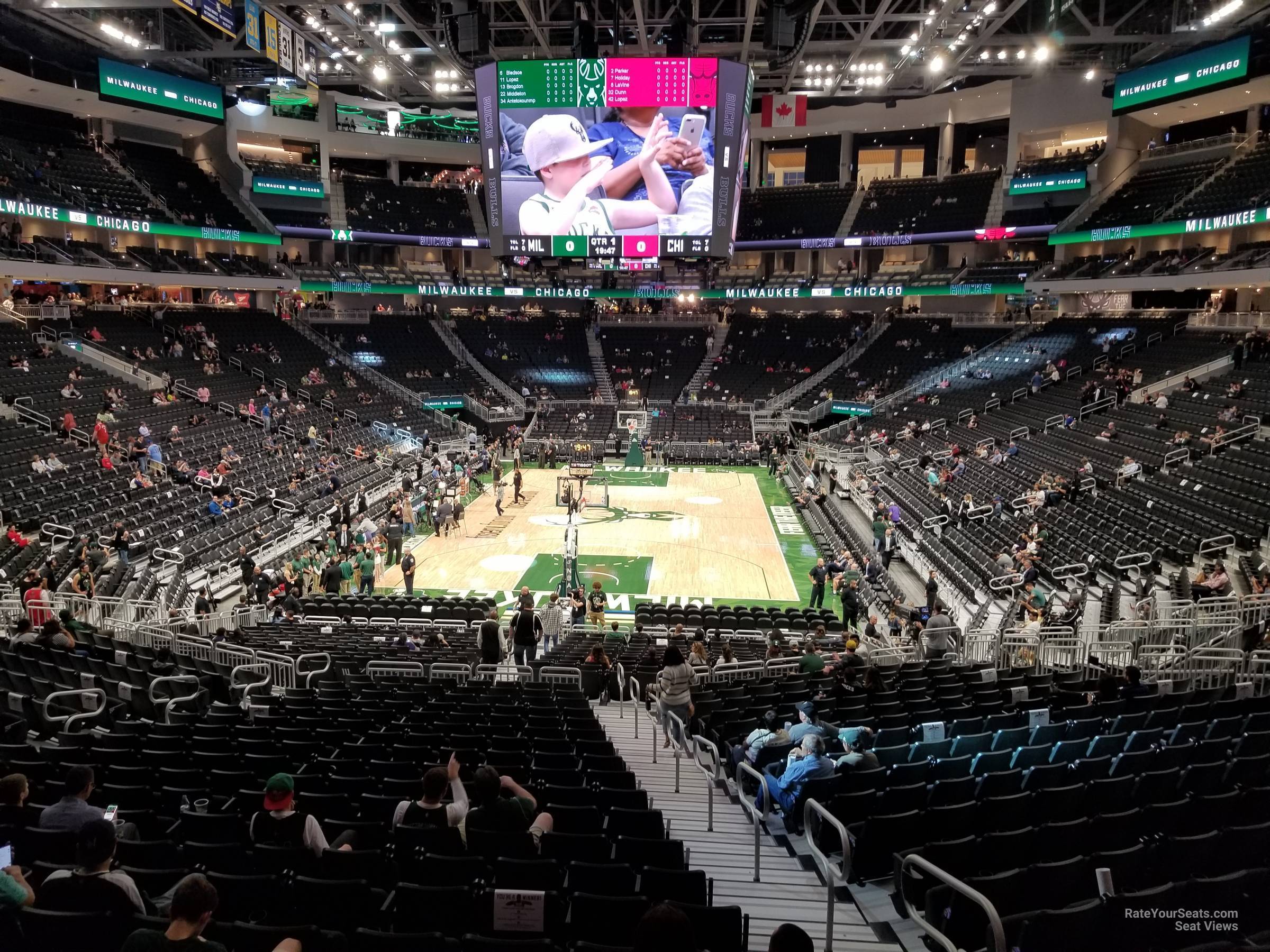Section 112 at Fiserv Forum Milwaukee Bucks